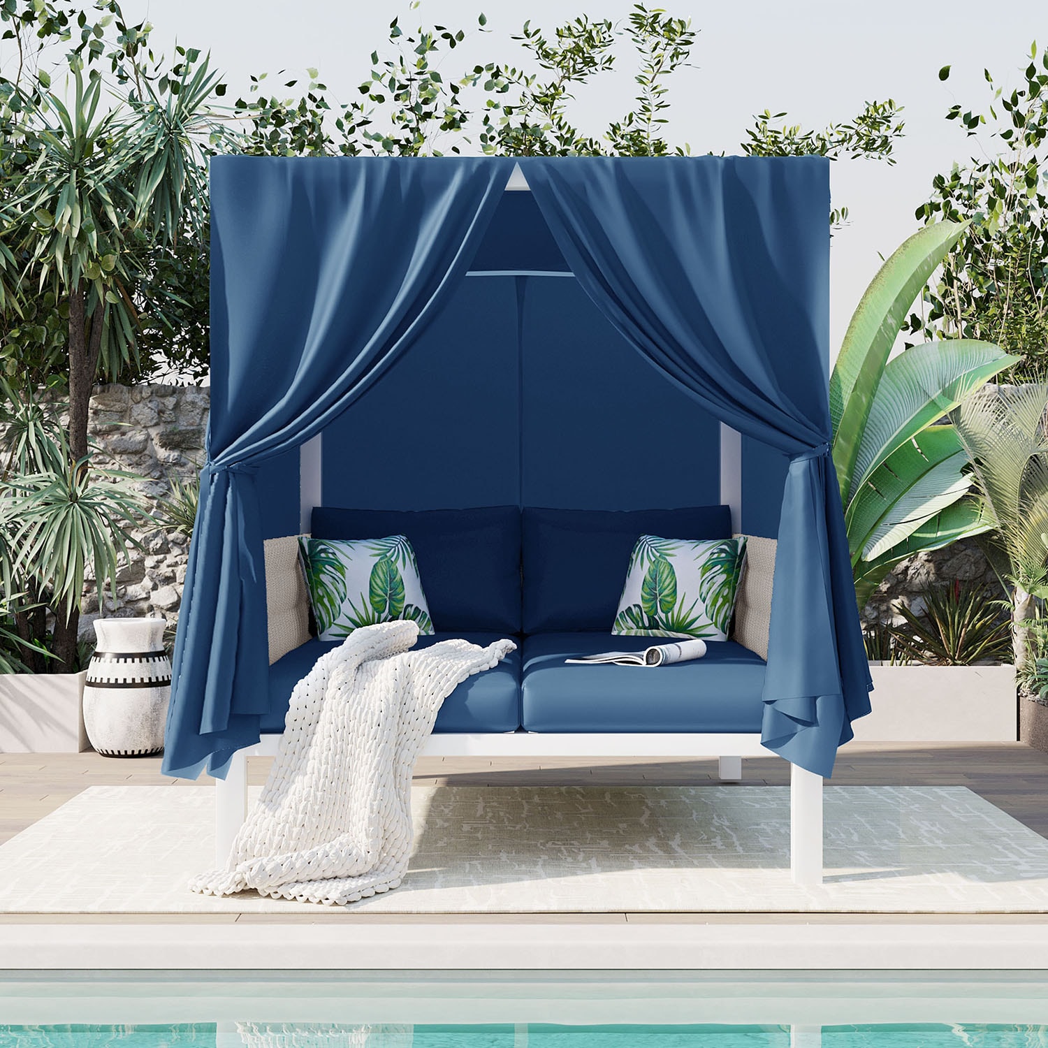 SINOFURN SYA020118BL Patio-Sofas-Daybeds - View #2