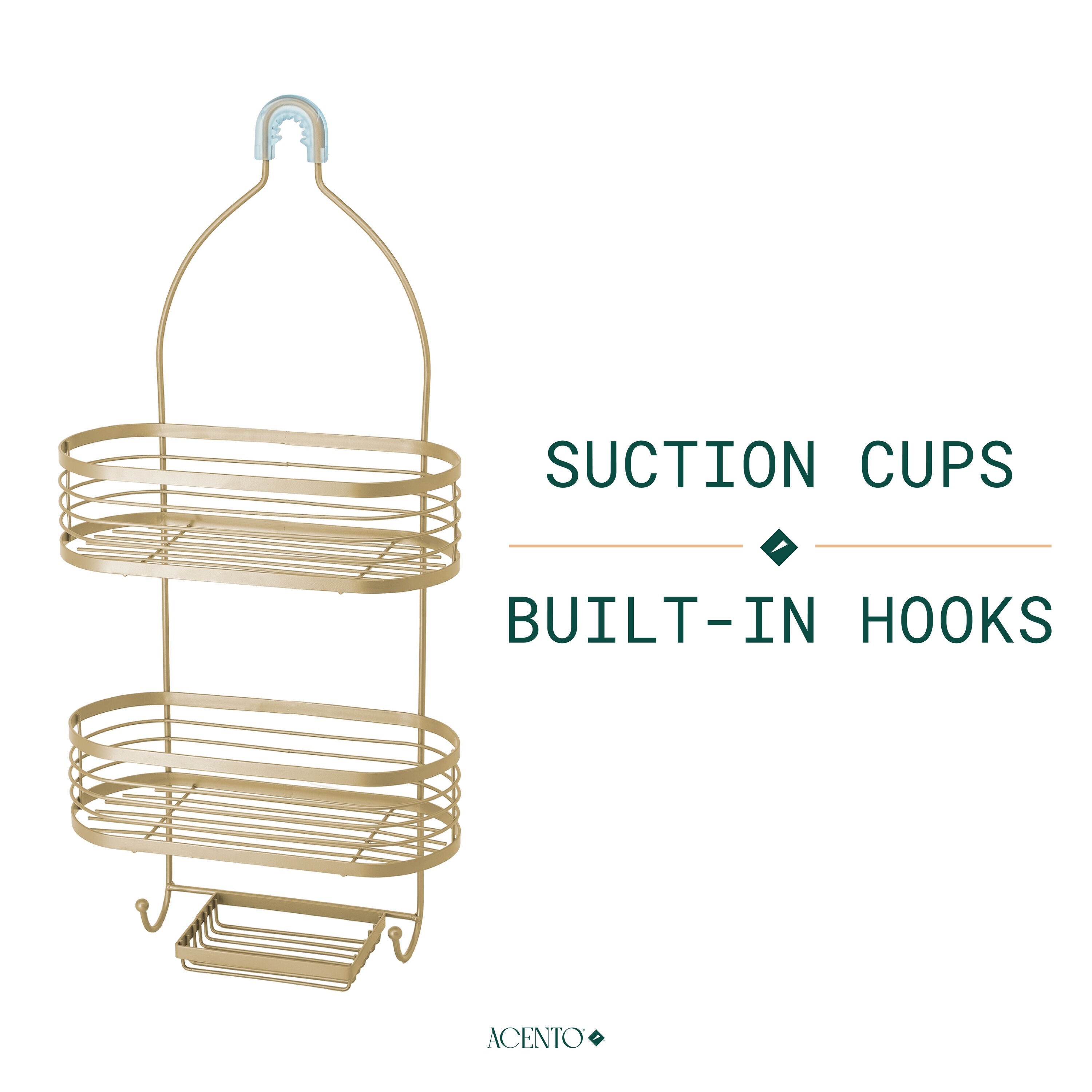 ACENTO SC421GLD Hanging-Shower-Caddies - View #2