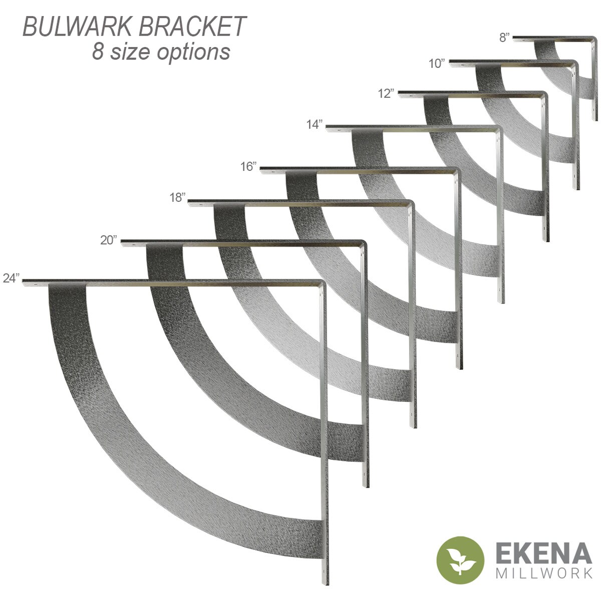 Ekena Millwork BKTM02X12X12BUABZ Mending-Plates-Brackets-Braces - View #2