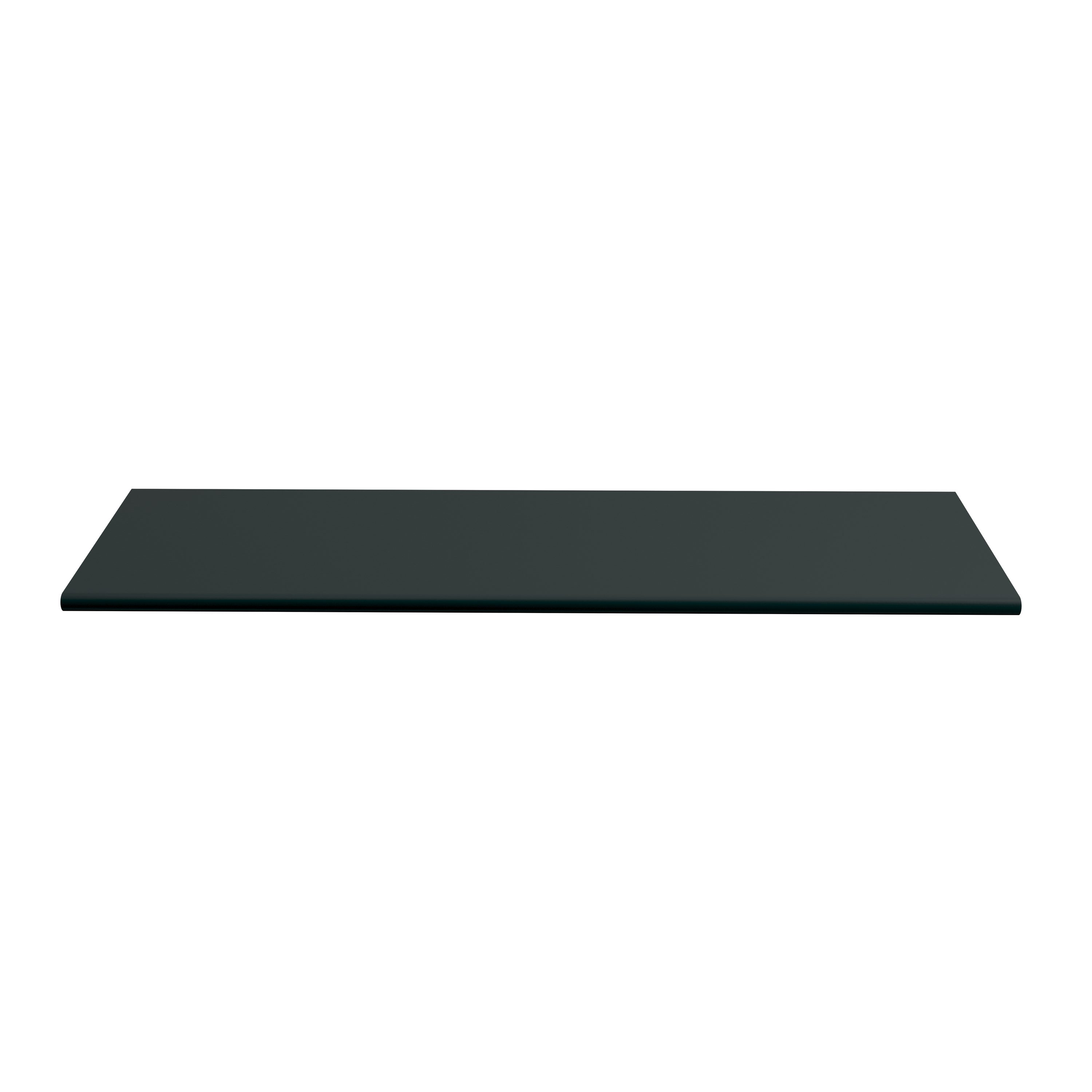 5 1/16" Matte Black Aluminum Finger Pull with Mounting Hardware
