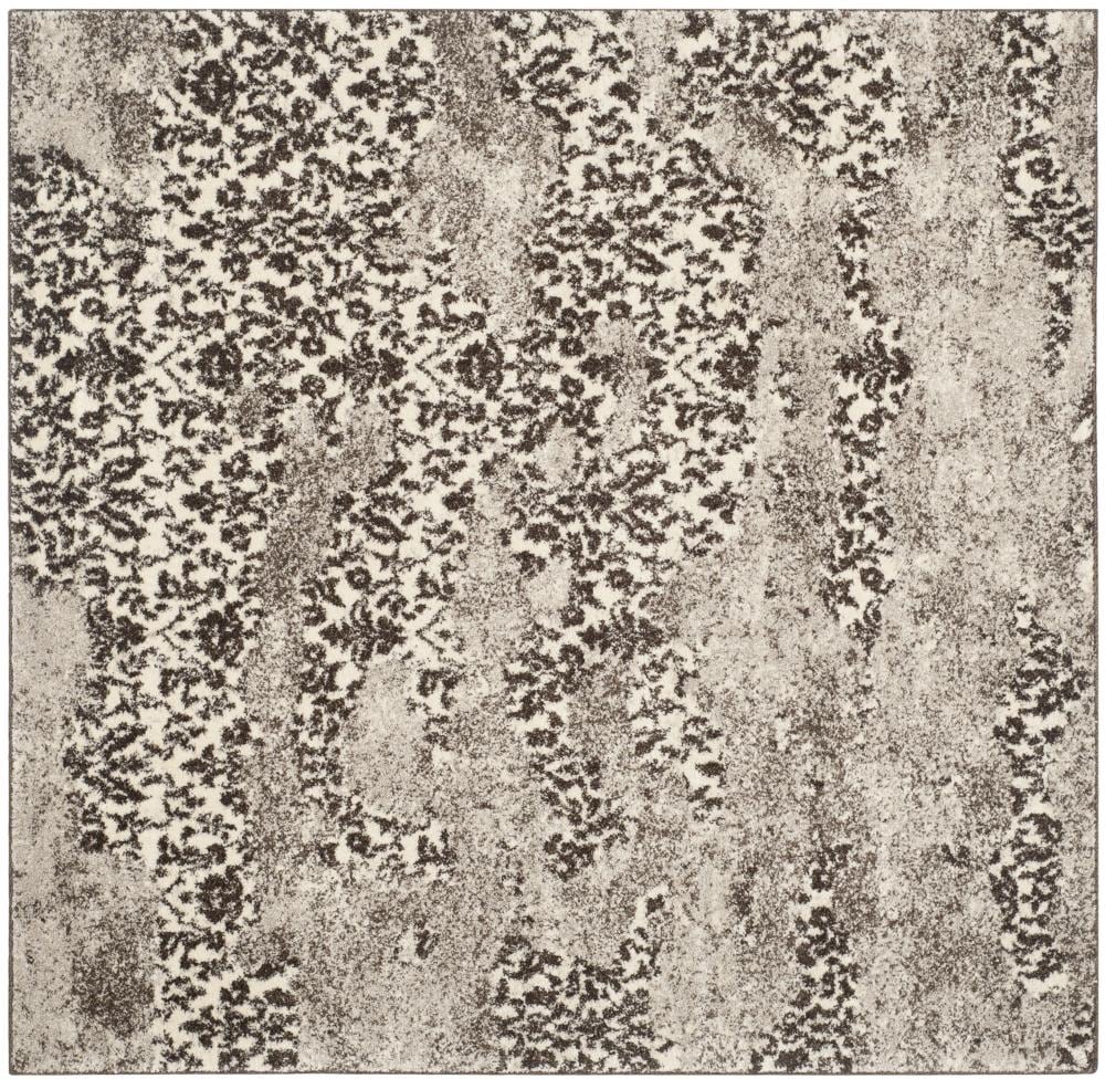Safavieh RET2865-1379-6SQ Retro Delfia 6 x 6 (ft) Loomed Polypropylene Beige/Light Gray Square Indoor Abstract Area rug