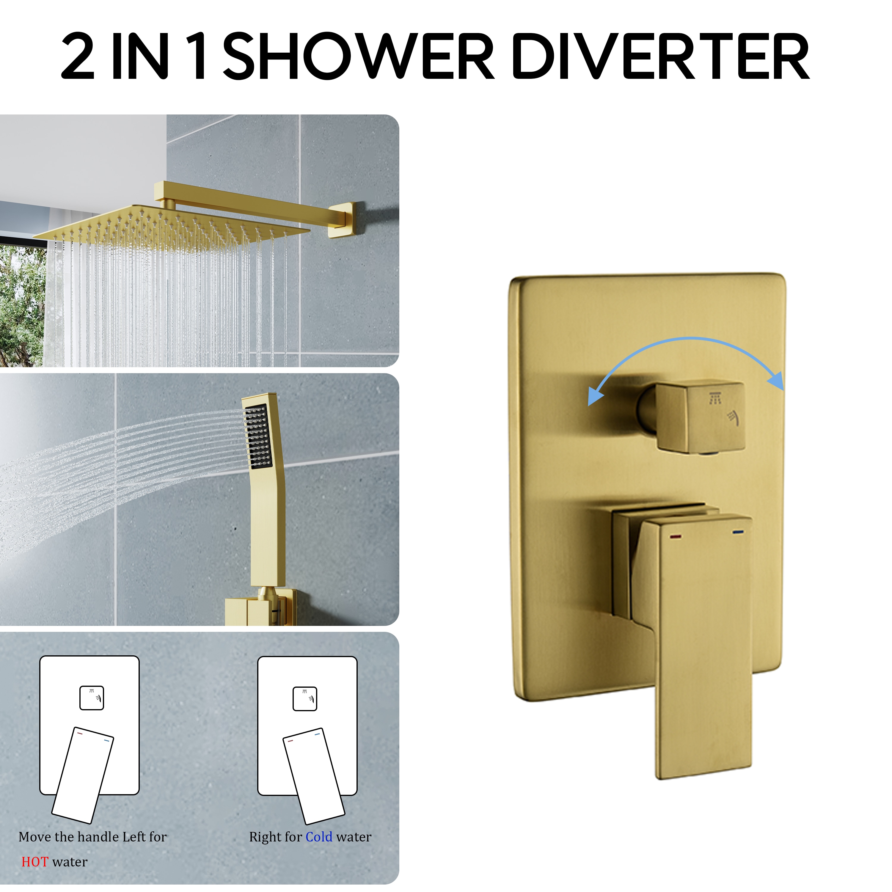 WELLFOR DTG-803S12BG Tub-Shower-Faucets - View #6