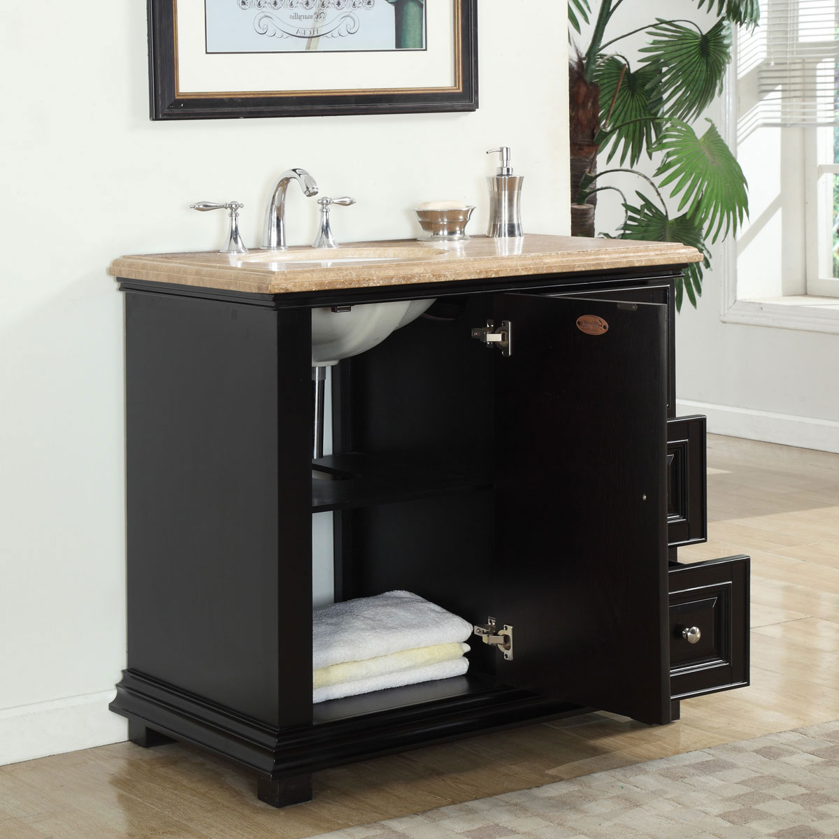 Silkroad Exclusive V0281TW36L Bath-Vanity-Combo - View #2
