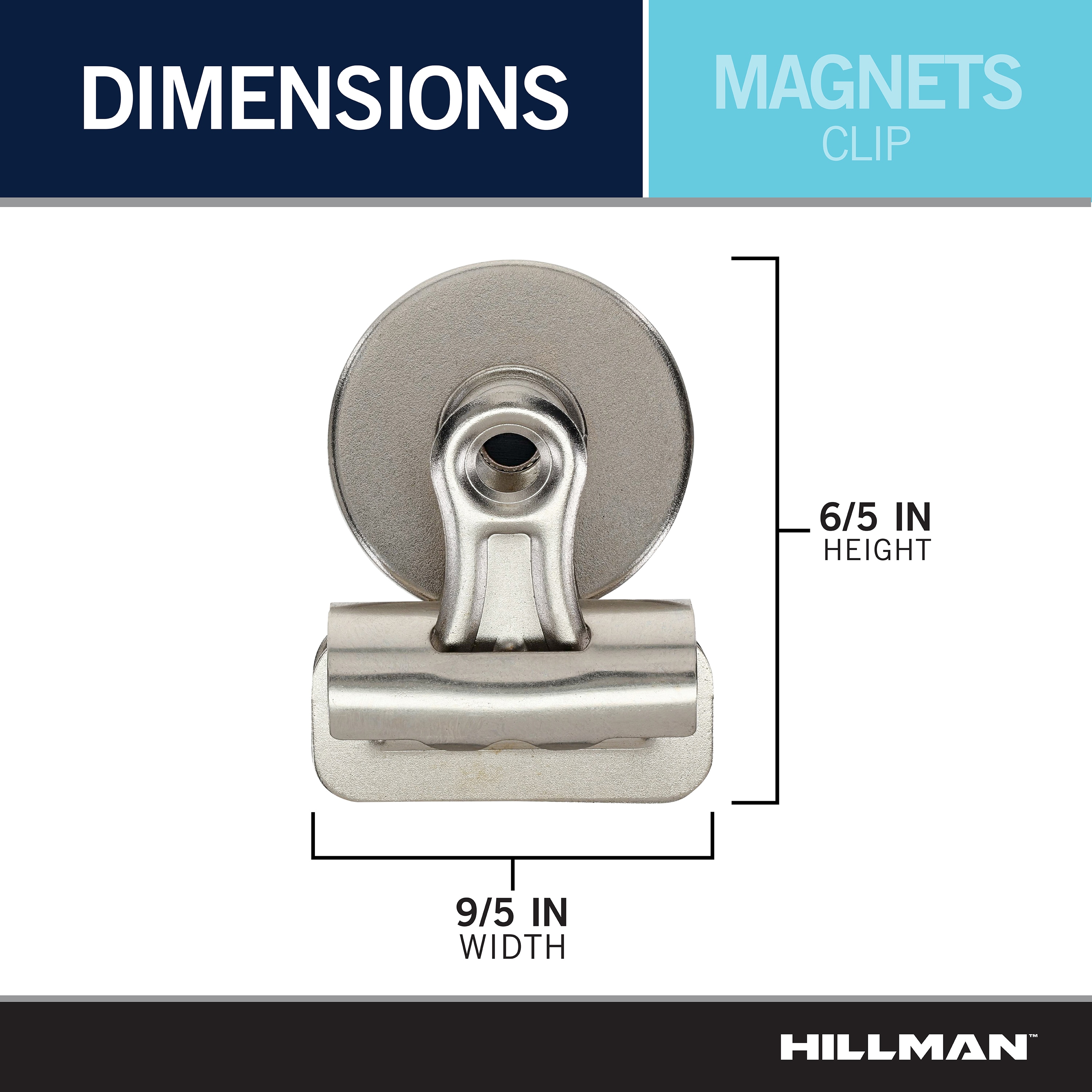 Hillman Hillman Metal Magnet Clips 2 Piece in the Magnetic Tools