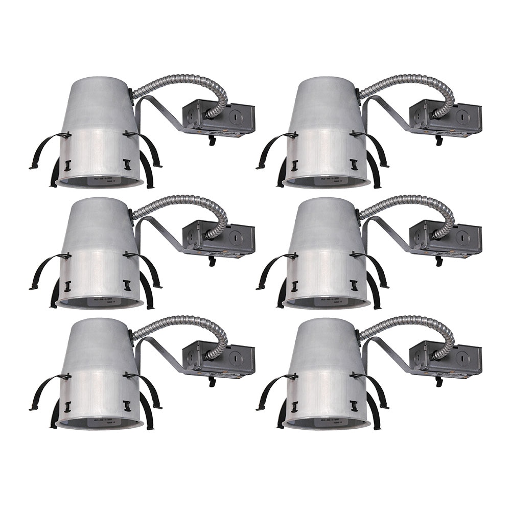 Juno 6-Pack Remodel Ic 4-in Recessed Light Housing in the Recessed Light  Housings department at