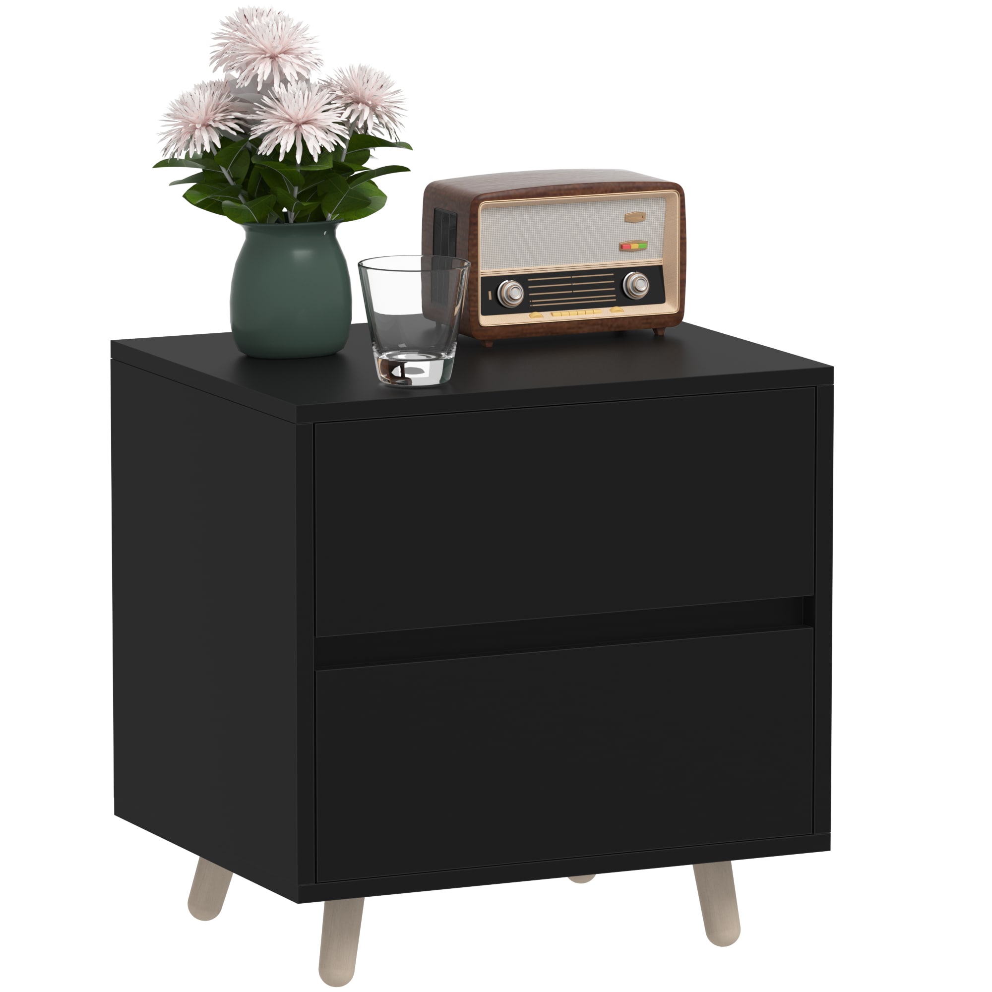  IF-NS02-BK nightstands - View #2