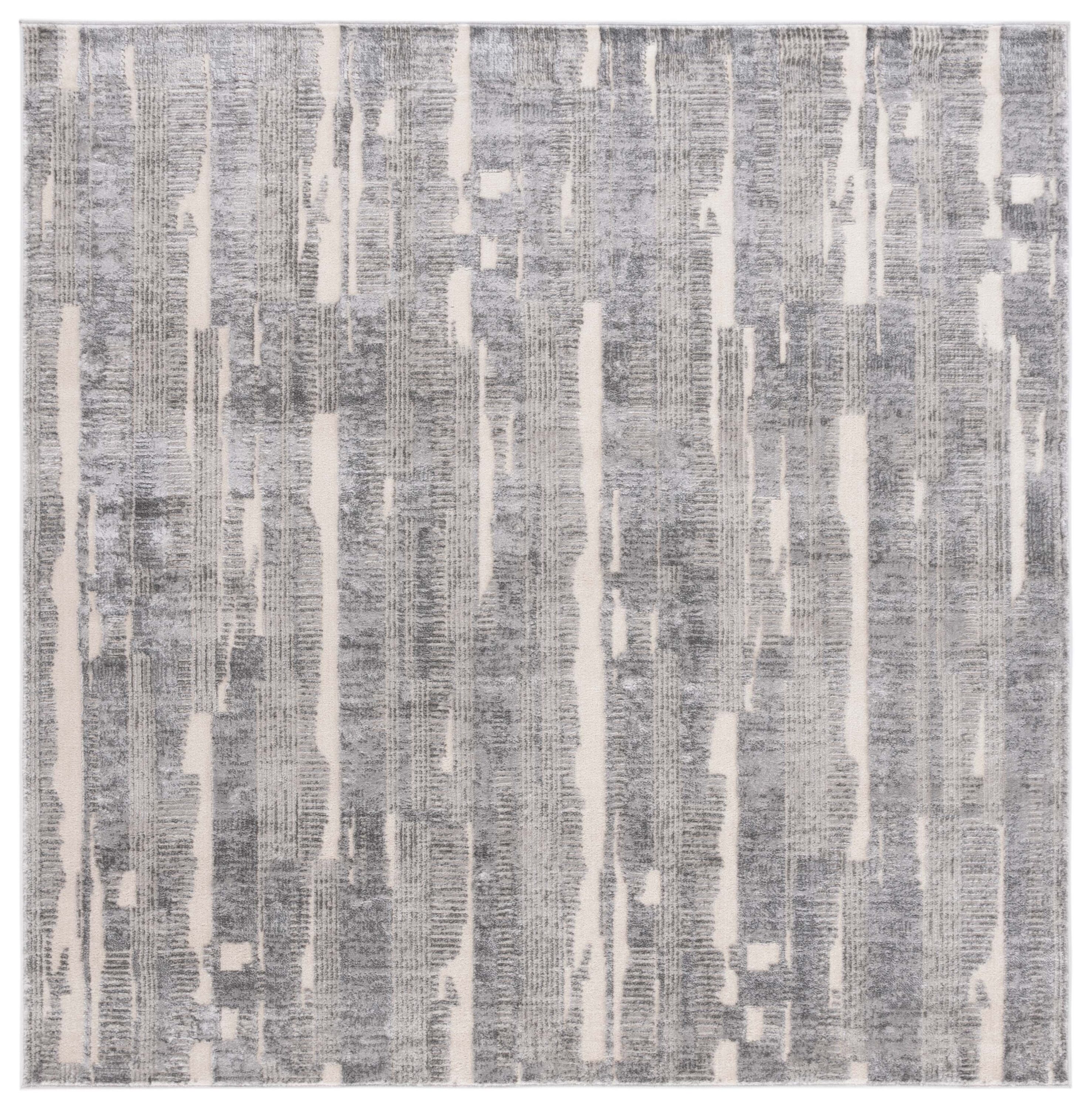 Whisper 816F Grey/Light Grey 7 X 7 Area Rug