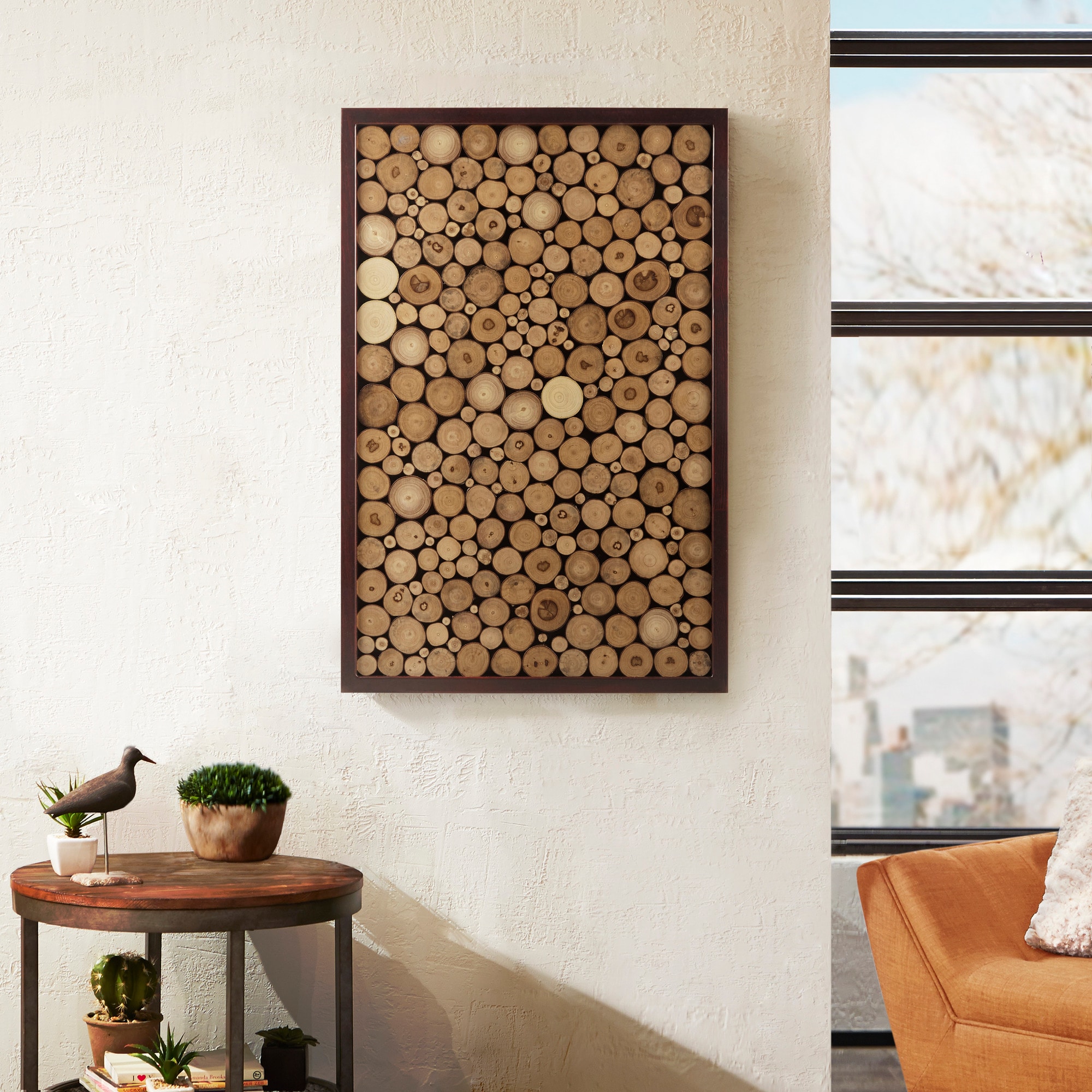 INK+IVY IIF22-0039 30-in W x 20-in H Wood Nature Wall accent
