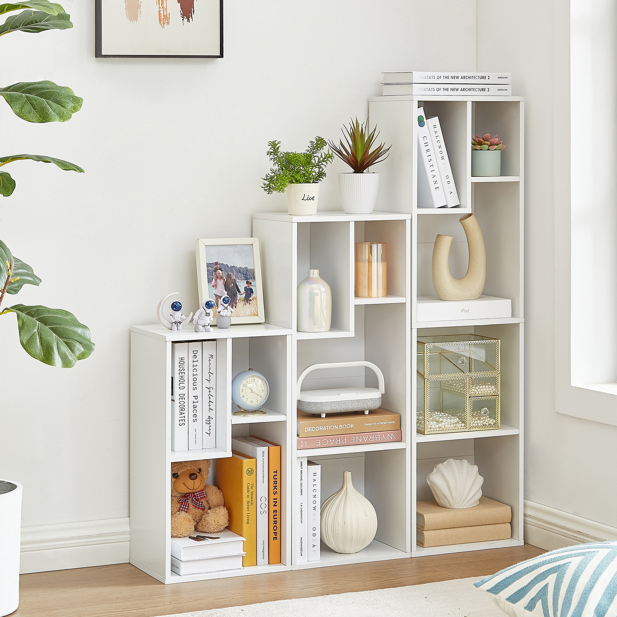 Vecelo LOE-B06-WHT bookcases - View #7