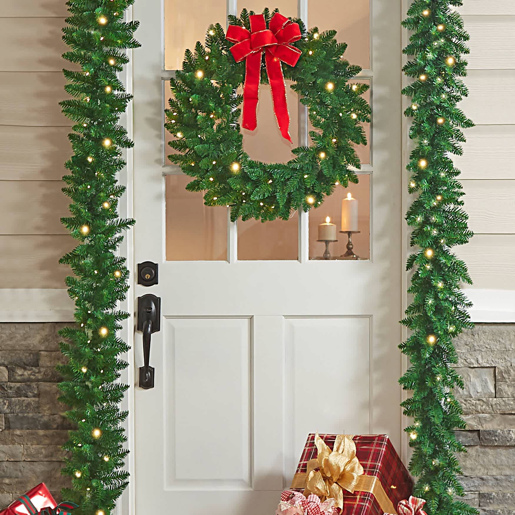 BrylaneHome 196438888669 Artificial-Christmas-Garland - View #2