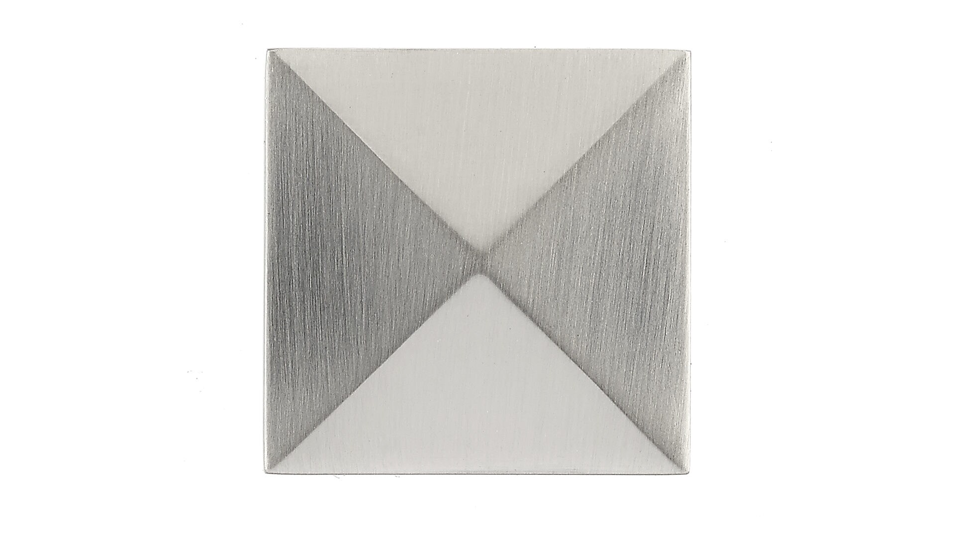 Brushed Nickel Modern Square Cabinet Knob with Mounting Hardware