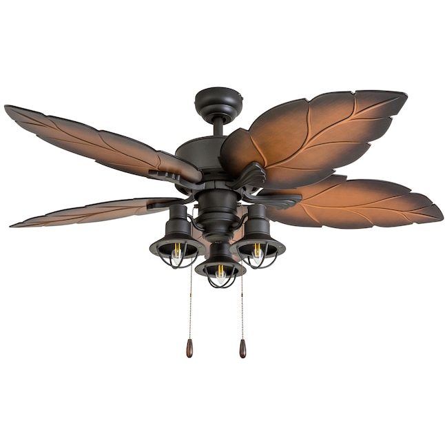 Flush Mount Ceiling Fan With Light, Tropical Ceiling Fan With Light Kit
