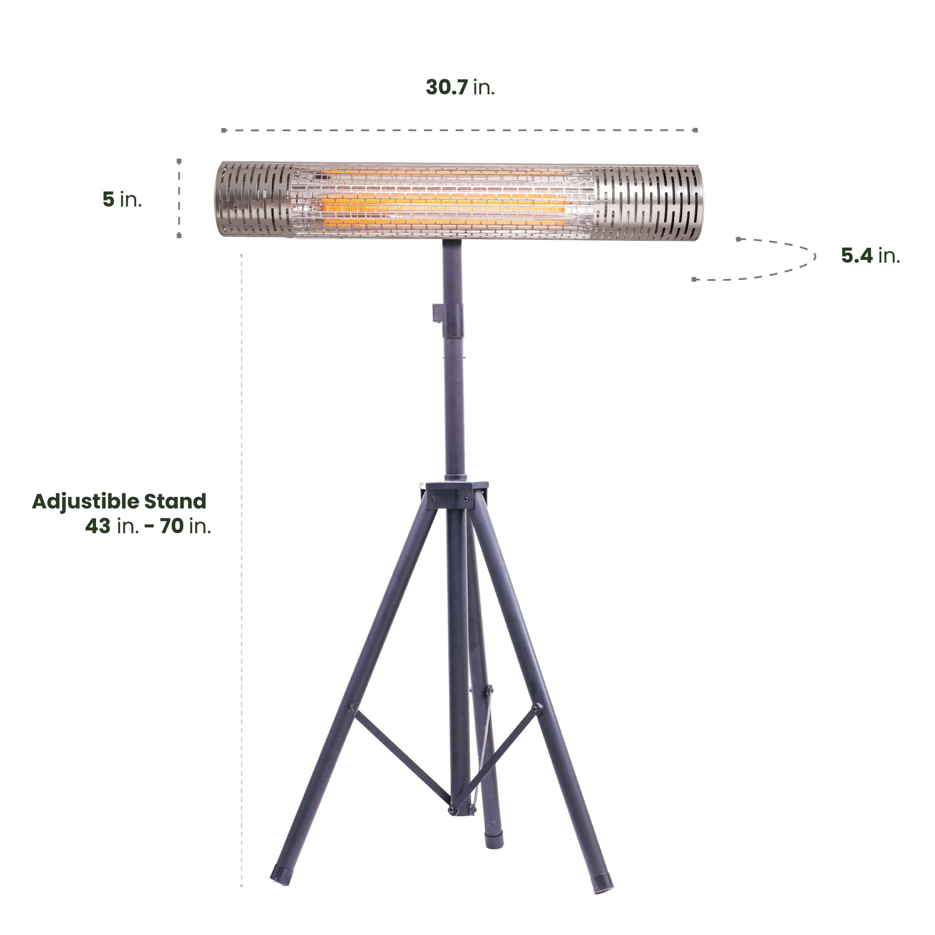 Hanover HAN1031IC-SLV Outdoor-Electric-Patio-Heaters - View #2