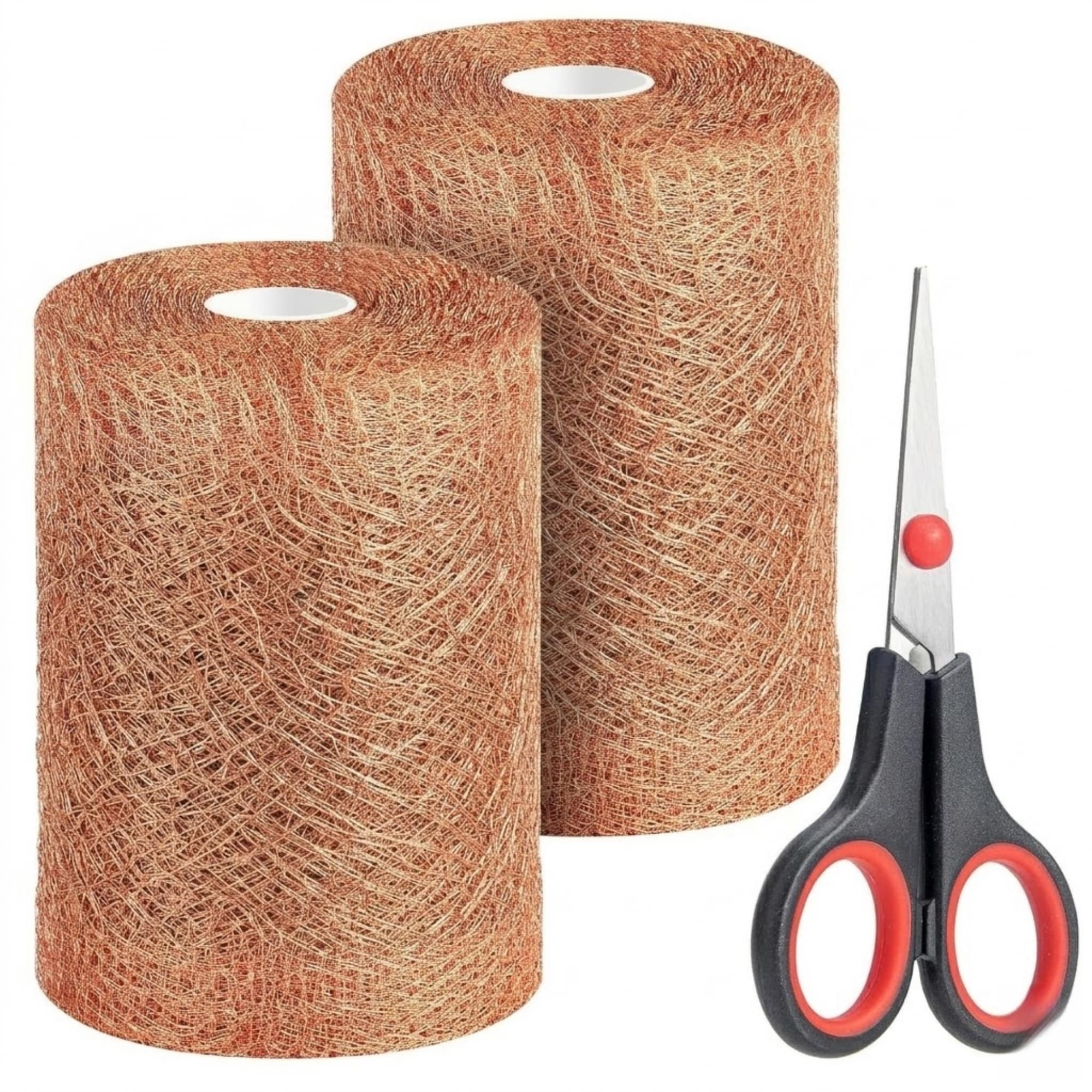 Numhew 4in Dia 2-Roll Copper Mesh Copper Finish Rodent Control Kit