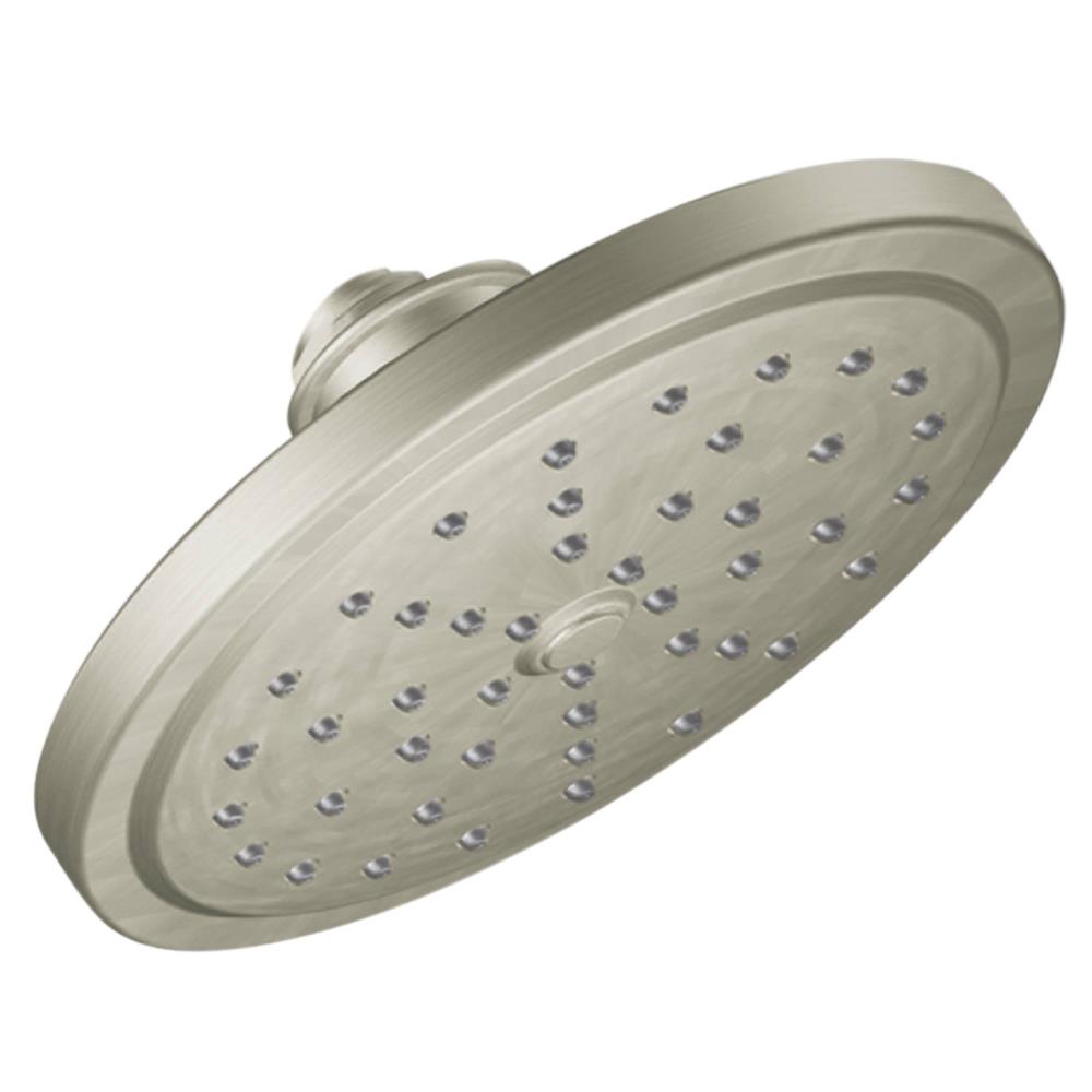 Moen Brushed Nickel 1-Spray Shower Head 2.5-GPM (9.5-LPM)