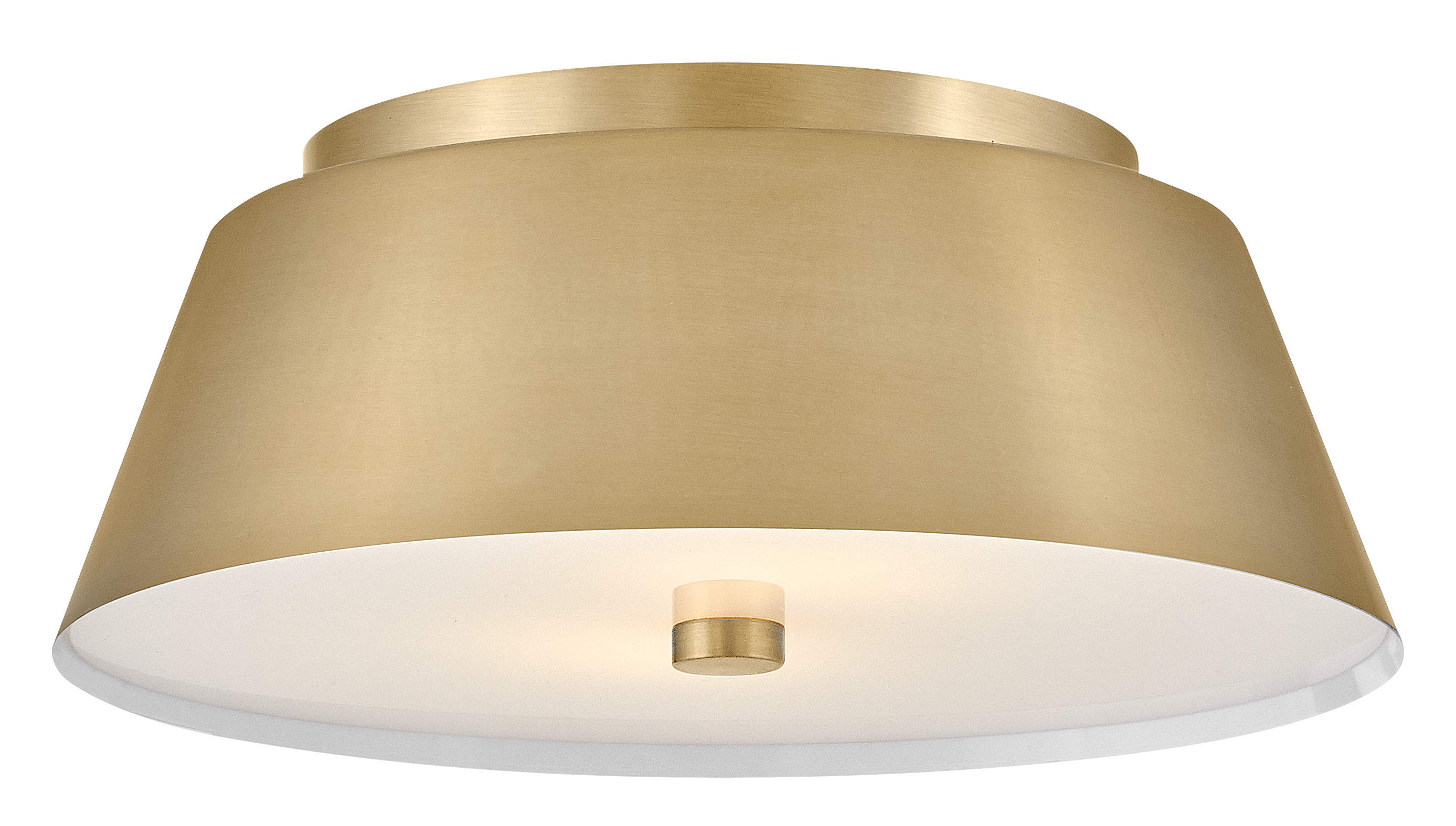 Lark 83513LCB Tess 2 -Light 14-in Satin Brass Flush Mount Light