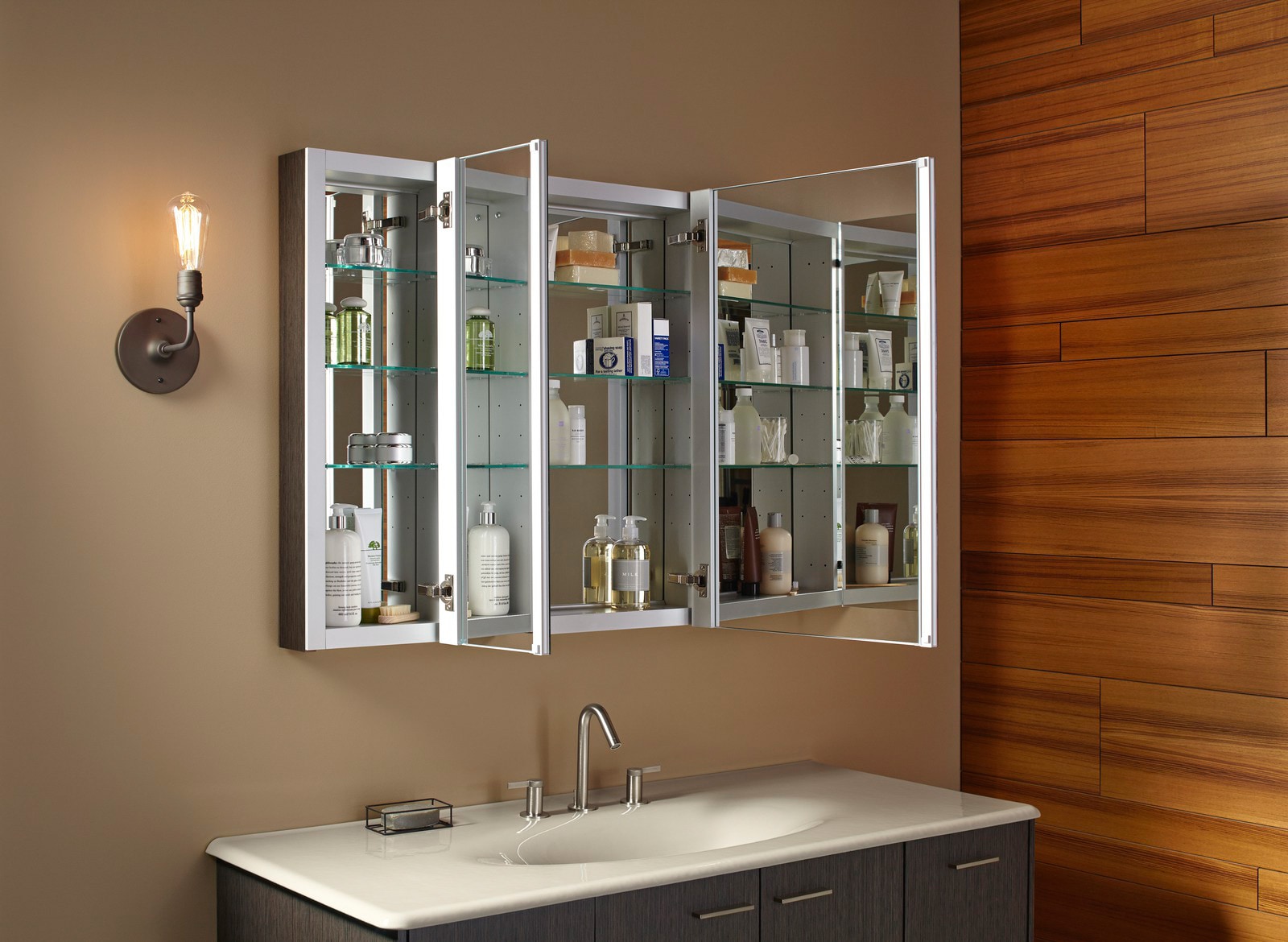 3 mirror bathroom cabinet