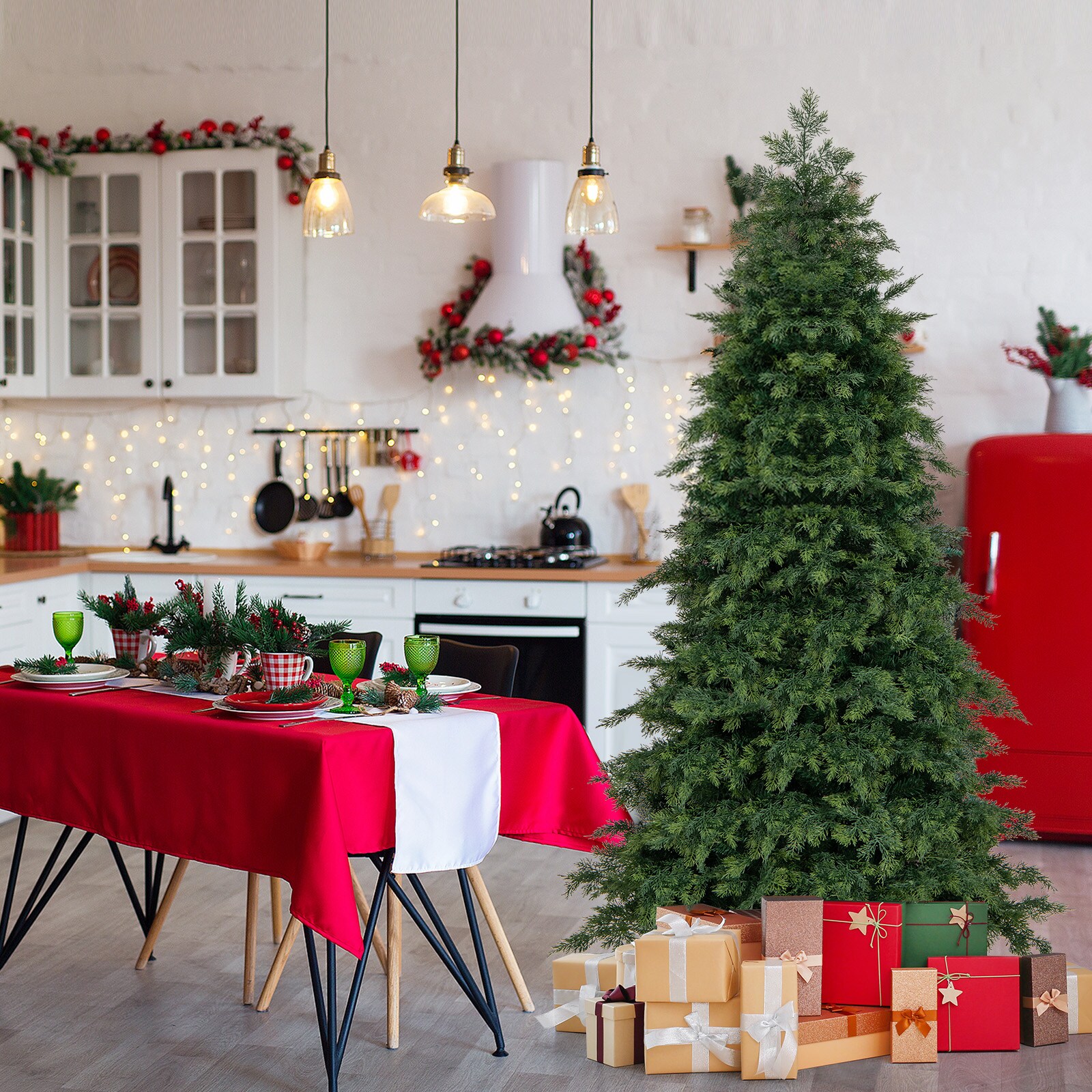 WELLFOR TX-HGY-10006US Artificial-Christmas-Trees - View #4