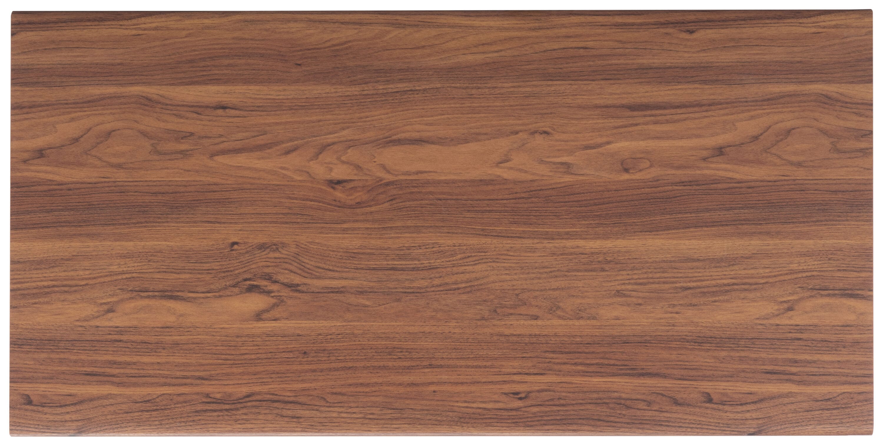 Rori Retro Chic Walnut Coffee Table with Metal Accents