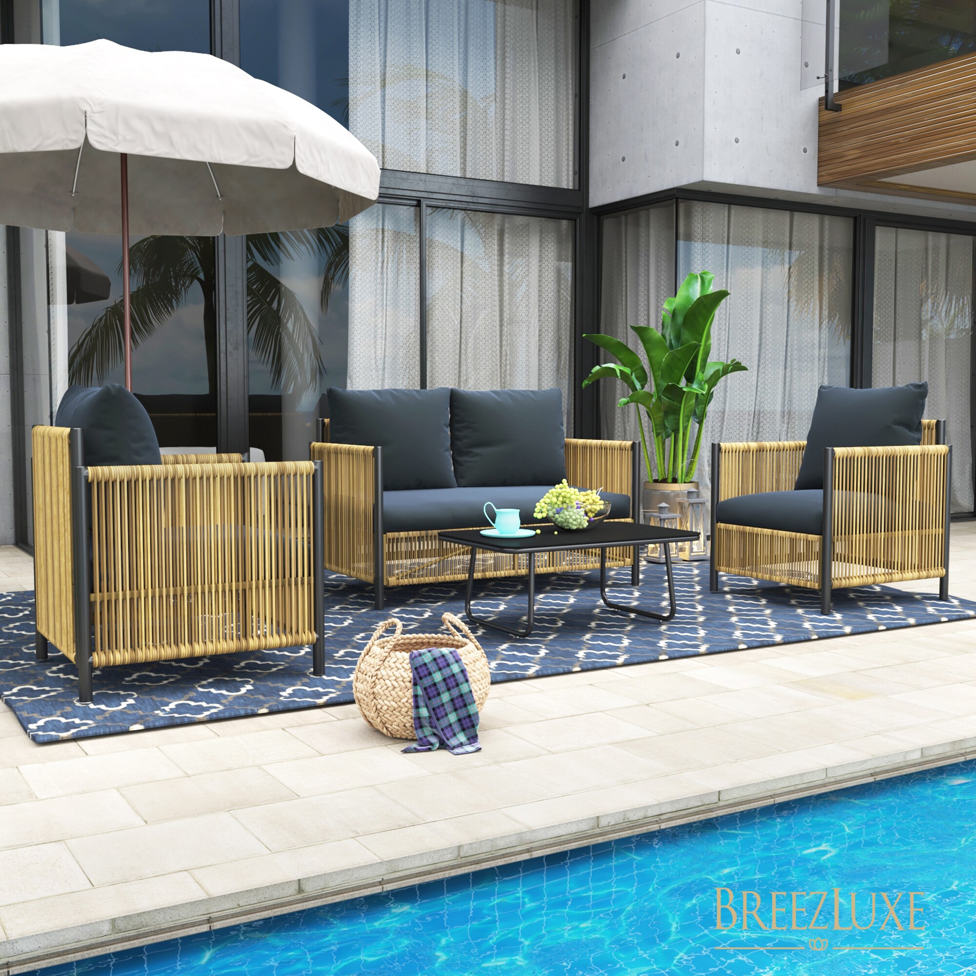 ModernLuxe L-W400S00028 Patio-Conversation-Sets - View #2
