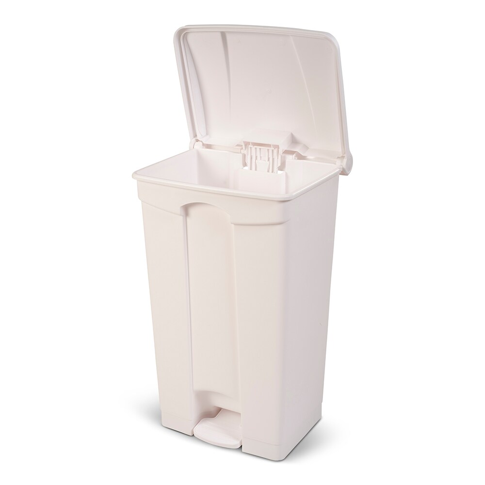 Toter 23 Gallon Step on Container Fire Retardant - White