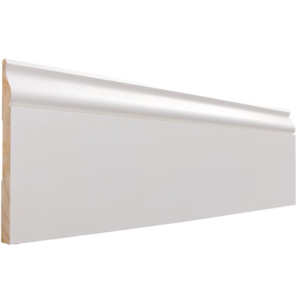 EverTrue 9/16-in X 5.25-in X 8-ft Primed Baseboard Moulding In The ...