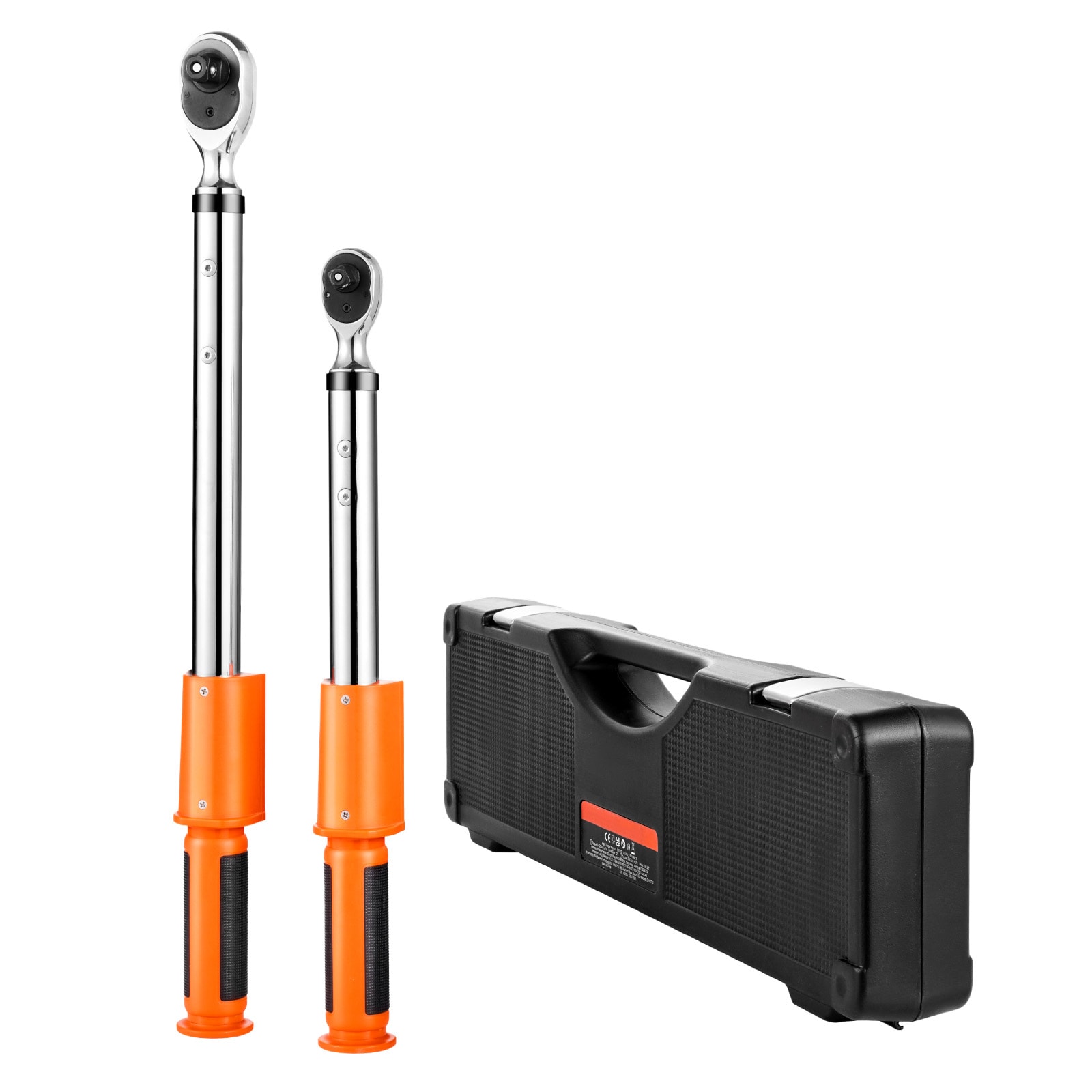 Numhew 1/2in 3/8in Drive 2-Piece 72-Tooth High Accuracy Electronic Alloy Steel Digital Torque Wrench Set