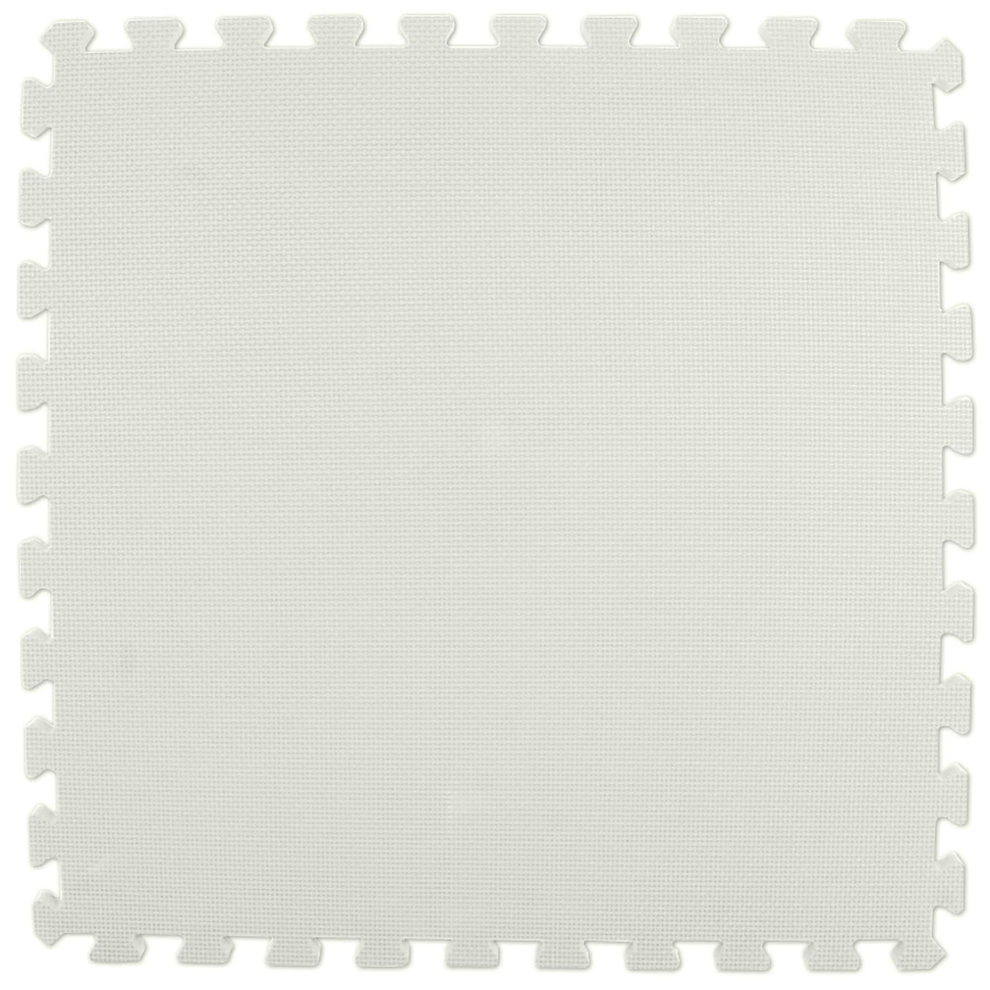 Greatmats DF15WH15 24-in W x 24-in L x 0.63-in T Interlocking Foam Gym Floor Tile ( 58.12-sq ft ) 15 -Pack