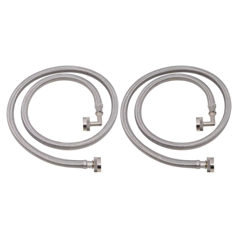 EASTMAN 2-Pack 4-ft 3/4-in FHT Inlet x 3/4-in FHT Outlet Stainless ...