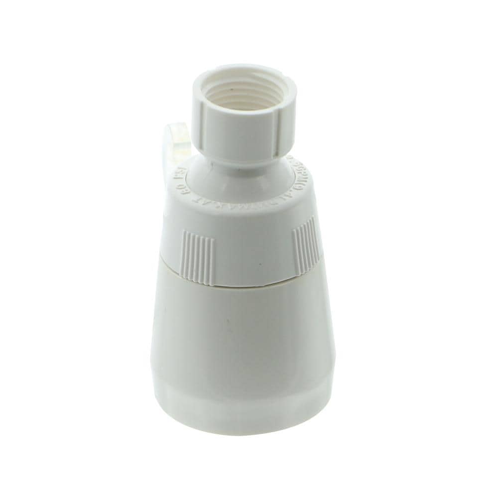 Road & Home RVP104 1.0 -Spray White 3.6-in Polygon Fixed Shower Head 1 GPM