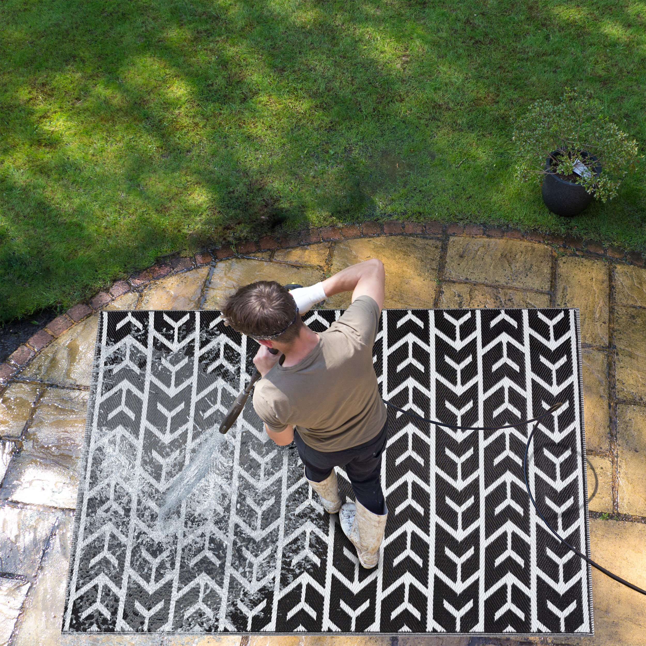Playa Rug PLY-R-AMS-BW-8X10 rugs - View #5