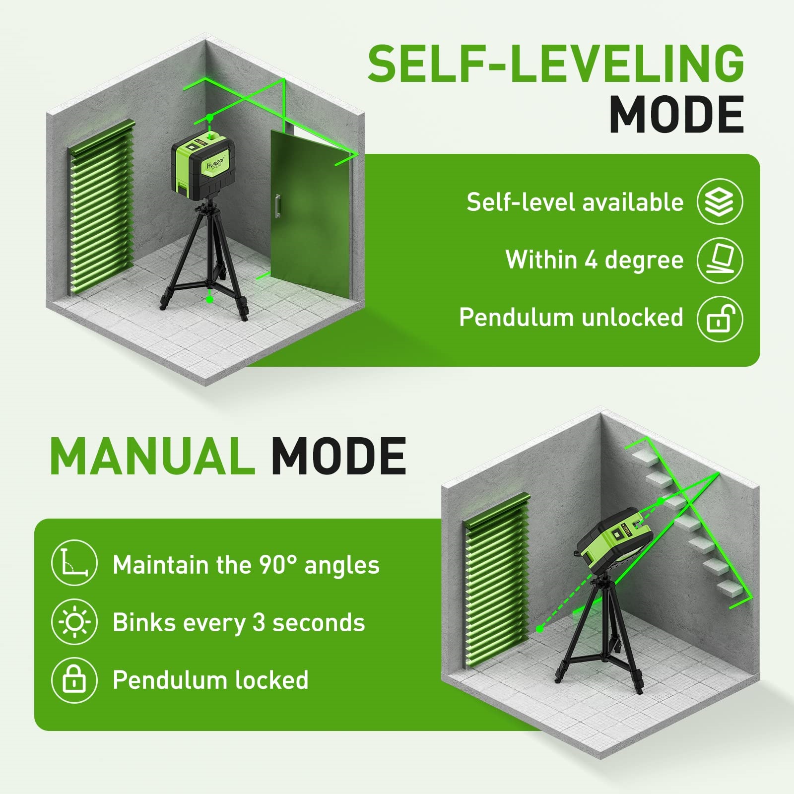 Huepar 9211G Laser-Level - View #2