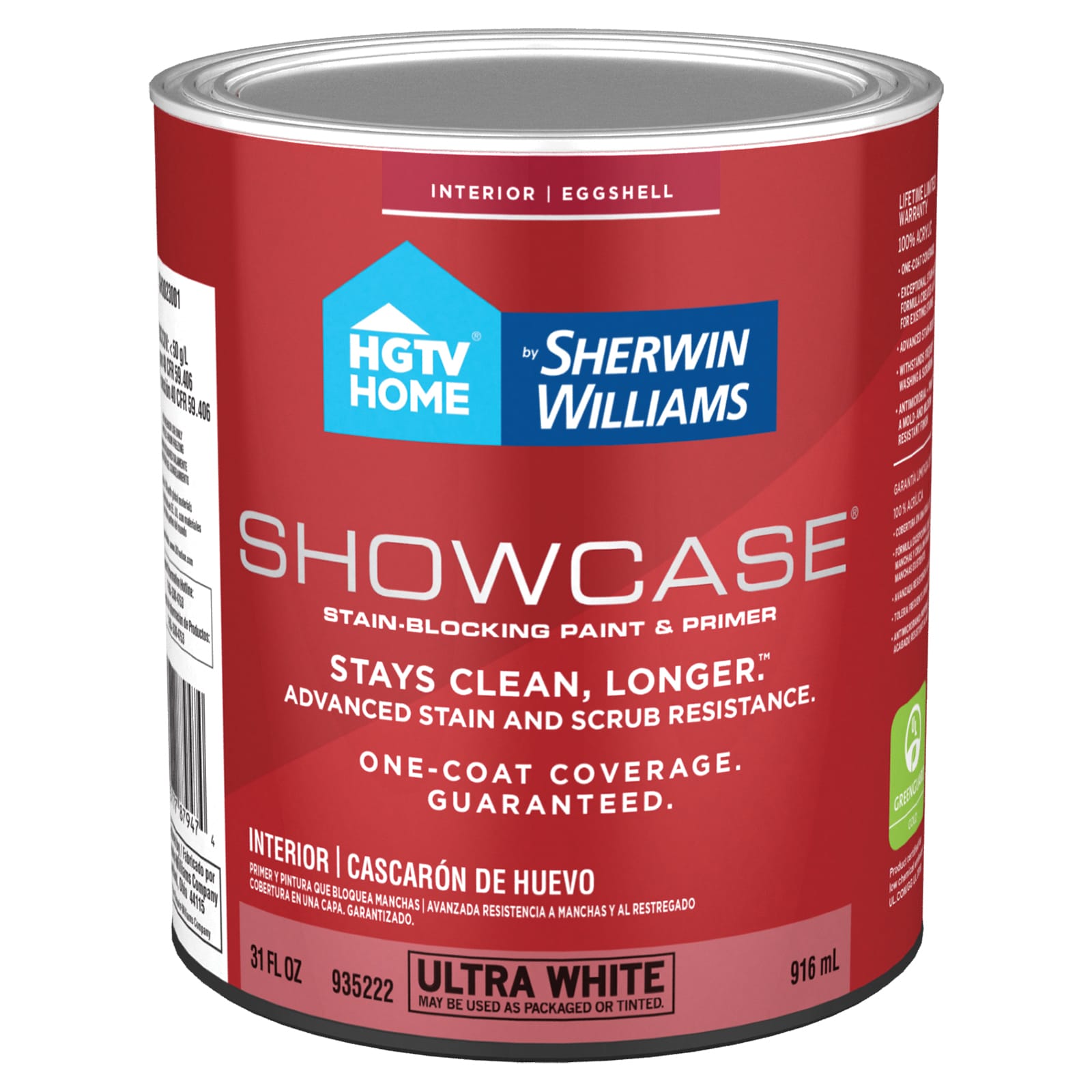 HGTV HOME by Sherwin-Williams Showcase Eggshell Ultra White Tintable ...