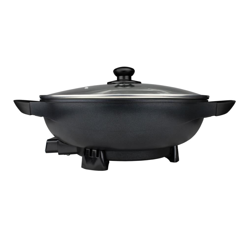 Elite 10.5-in L x 10.5-in W 1000-Watt Non-stick Electric Skillet in the Electric  Skillets department at
