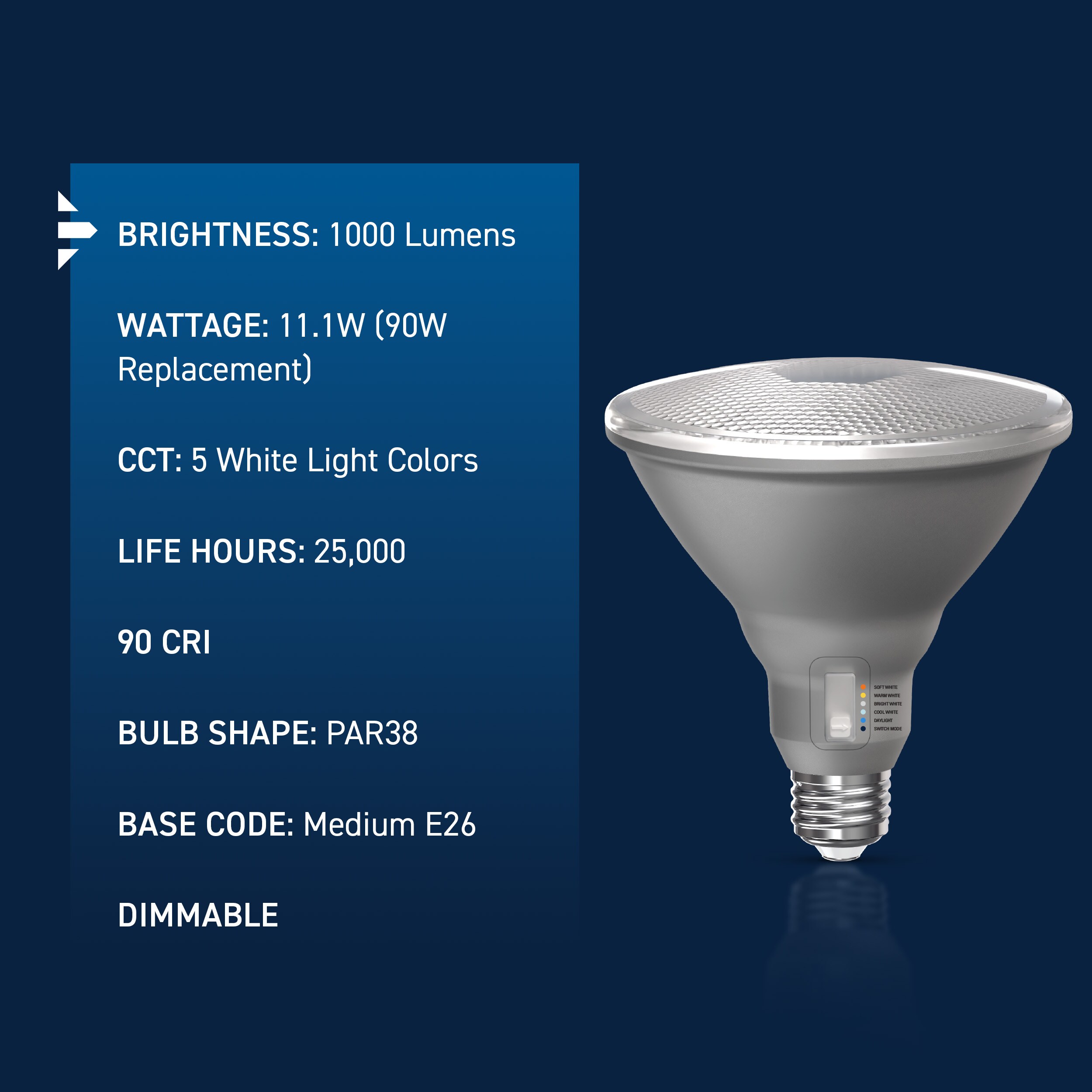Cree Lighting CL1000PAR386WY2 Led-Flood-Spot-Light-Bulbs - View #8