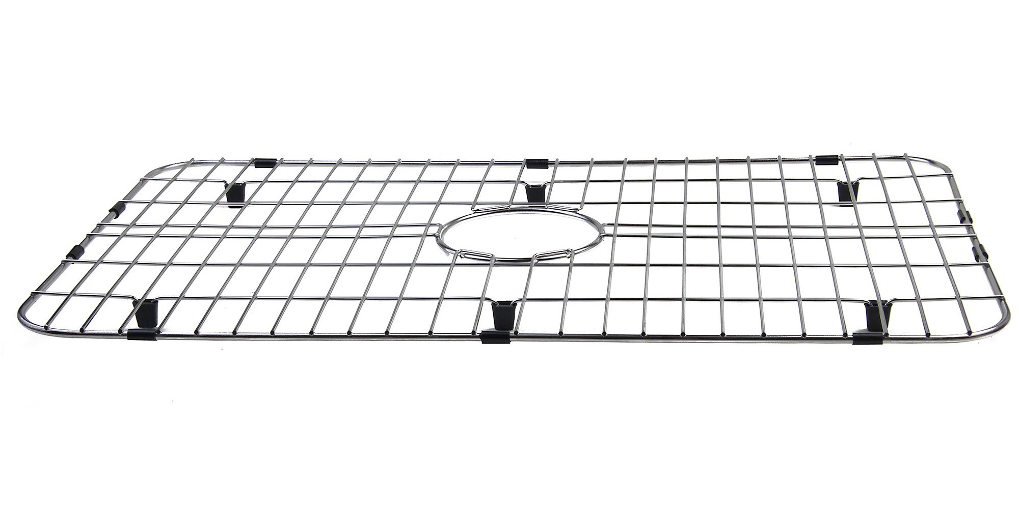 Solid Stainless Steel Kitchen Sink Grid with Plastic Feet