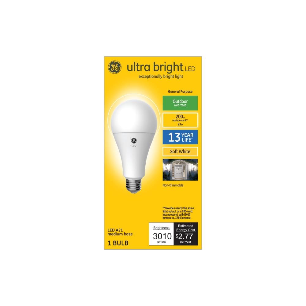 LOT OF 4 NEW Philips 362897-200A A23 200 Watt Incandescent Light Bulb 3430 Lum 