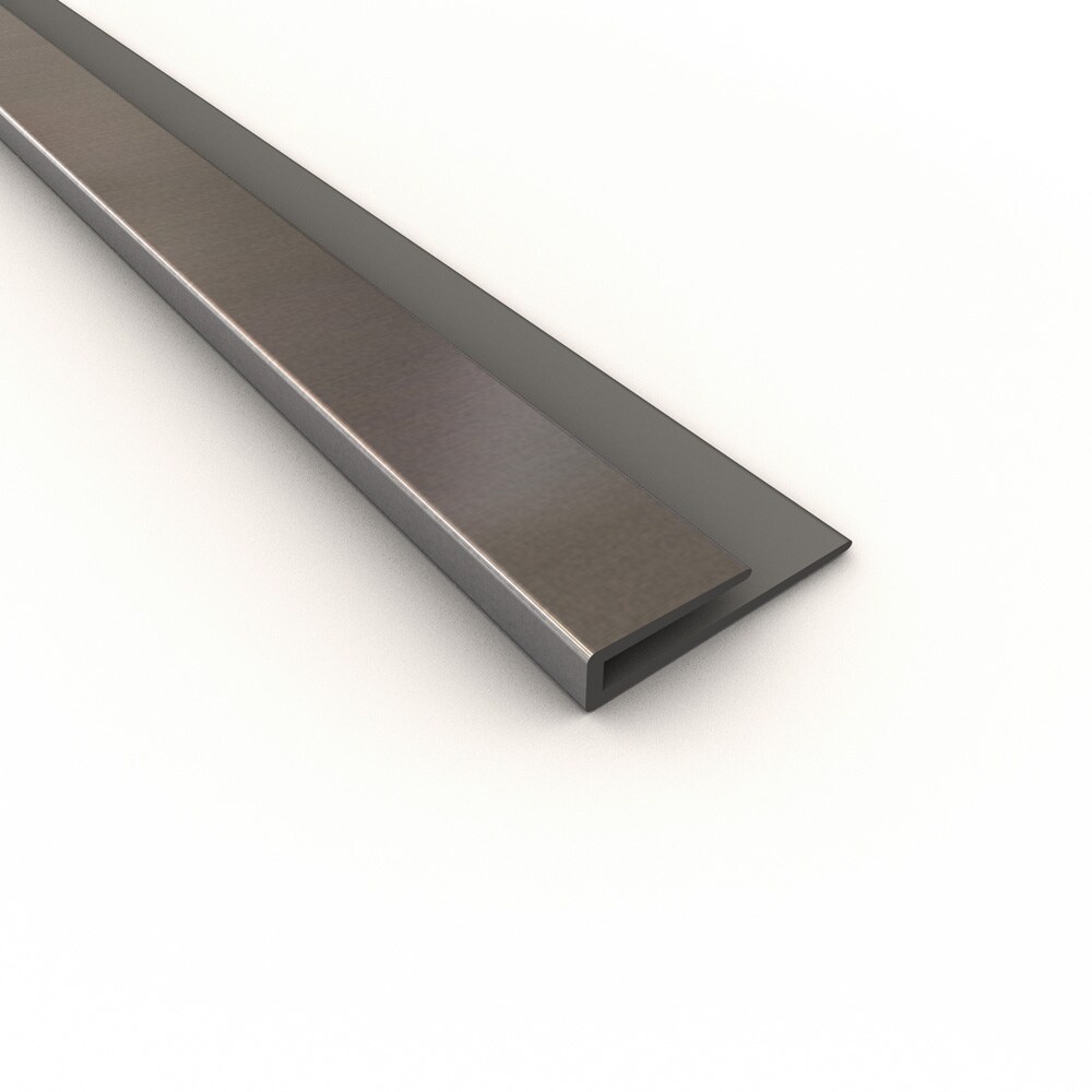 ACP 176-08 0.33-in W x 48-in L Brushed Aluminum PVC Tile Edge Trim