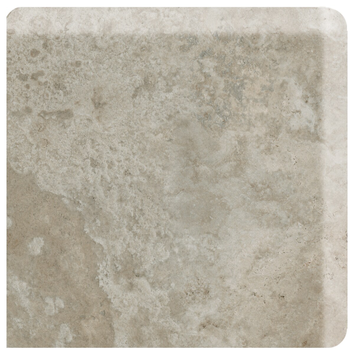 American Olean EL91SN43101P2 Stone Claire Ashen Ceramic Bullnose Corner Tile (Common: 3-in x 3-in; Actual: 3-in x 3-in)