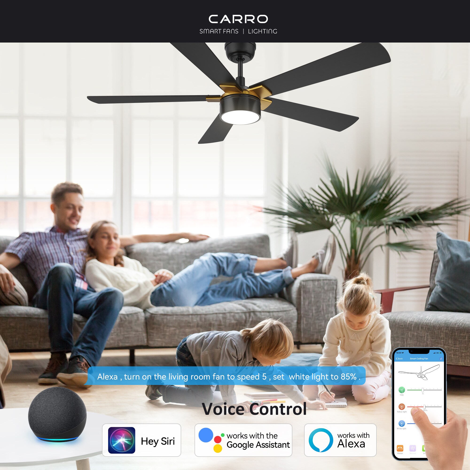 CARRO USA LS525B5-L11-B2-1G Ceiling-Fans - View #4