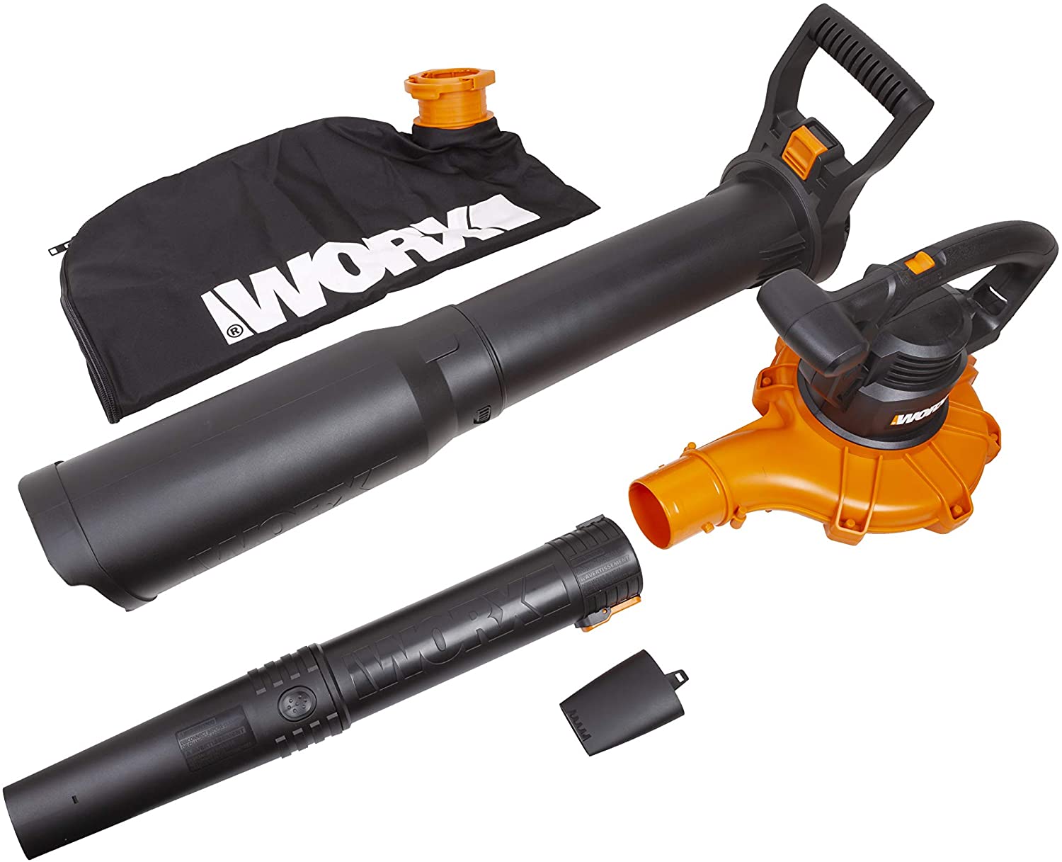 WORX 12-Amp 400-CFM 250-MPH Corded Electric Leaf Blower (Vacuum Kit Included)