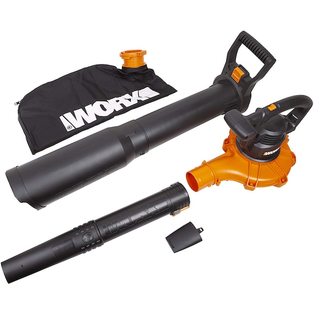 WORX 3-in-1 400-CFM 250-MPH Corded Electric Handheld Leaf Blower in the Leaf  Blowers department at