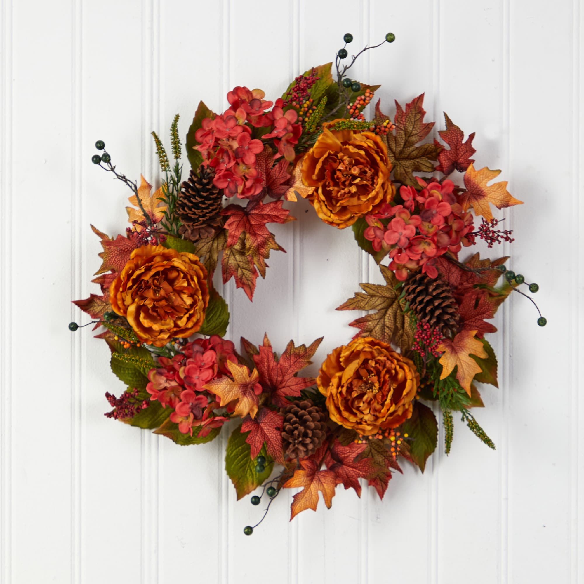 Nearly Natural W1229 Artificial-Thanksgiving-Wreaths - View #4
