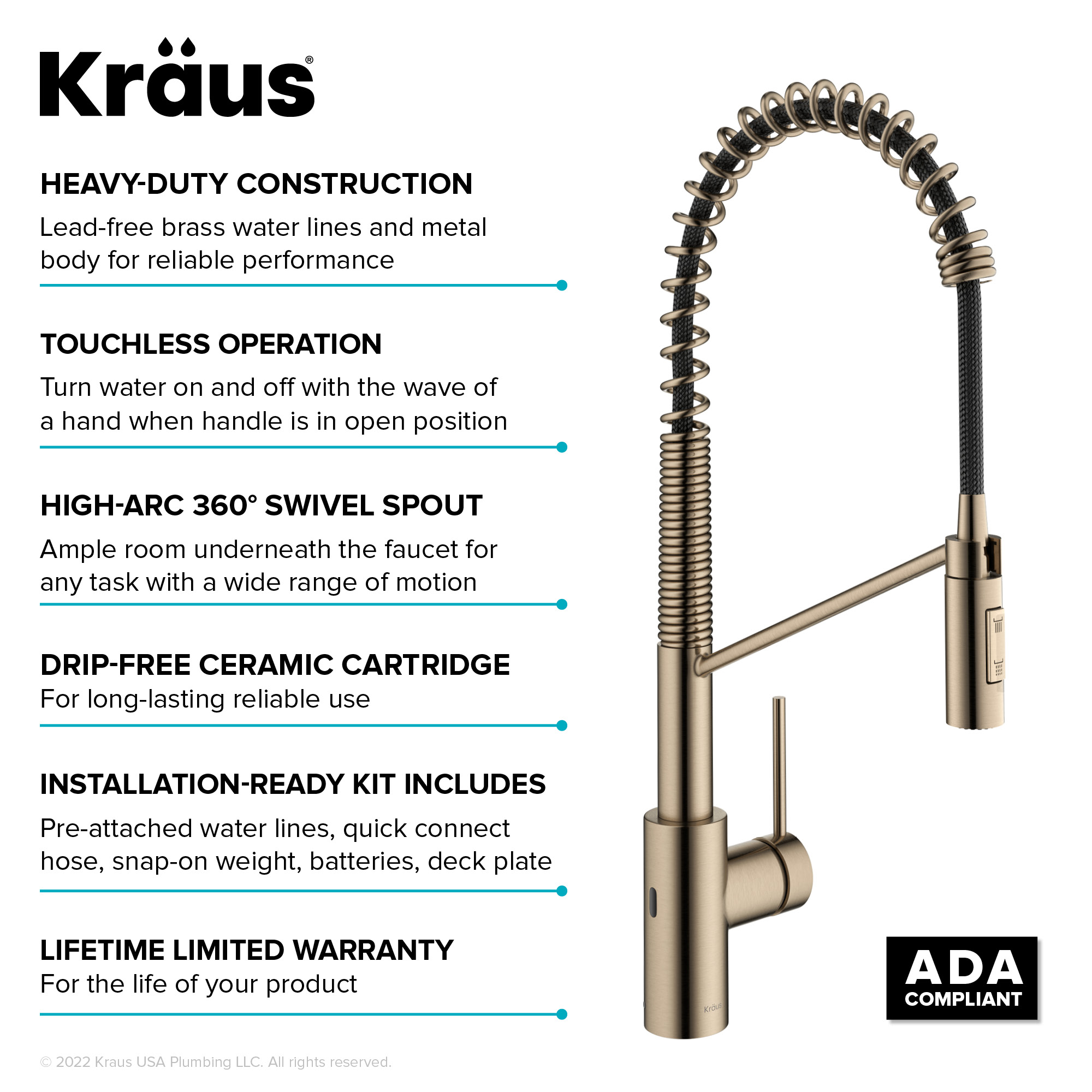 Kraus KSF-2631SFACB Kitchen-Faucets - View #15
