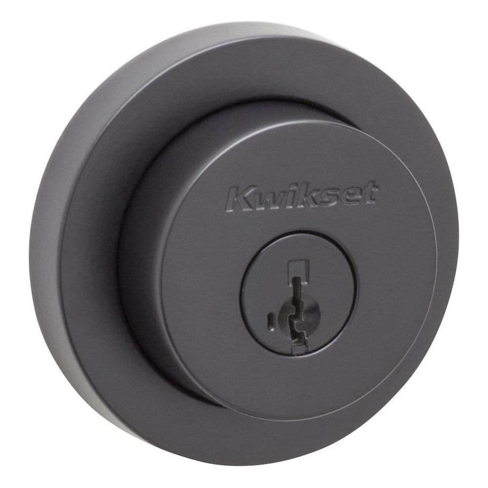 Kwikset 158RDTS.STRKP Milan Single Cylinder Keyed Entry Deadbolt with SmartKey #158RDT-514S.STRKP