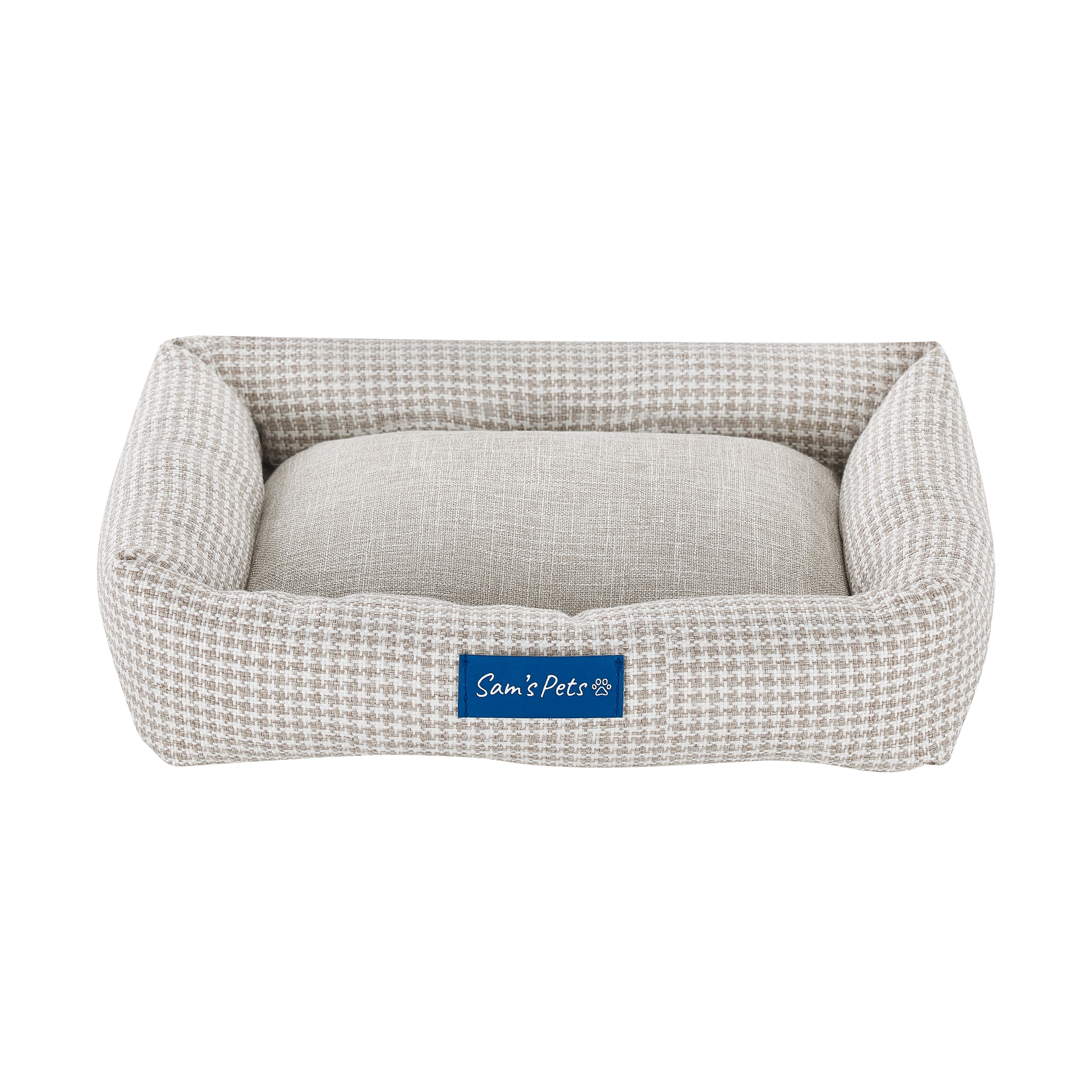 Sam's Pets SP-DB1209BR Square Brown Polyester Bolster ( Small )