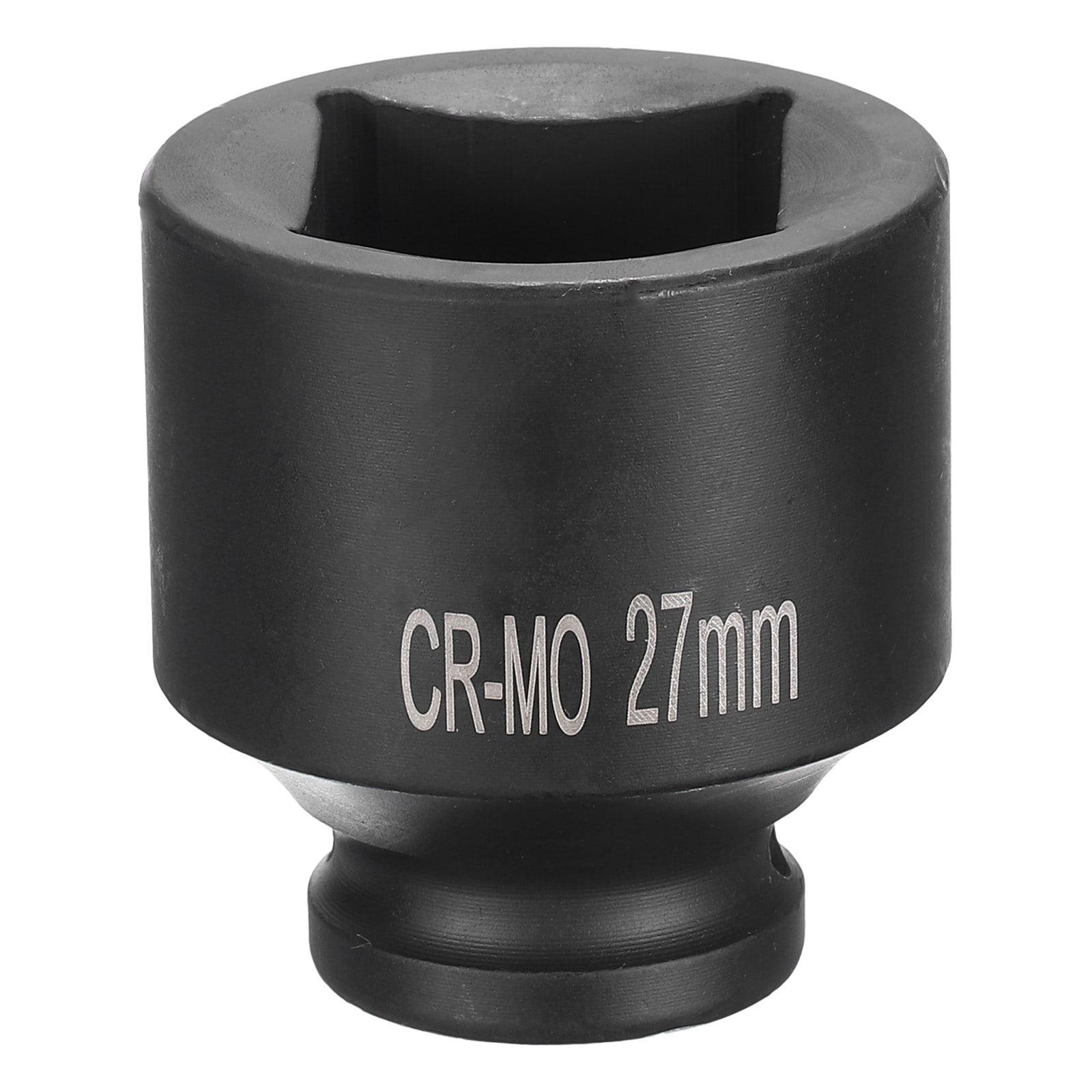 Harfington 4 Point Square Socket 1/2 Inch Drive 27mm Metric Square Impact Socket CR-MO Blackening Standard Wheel Sockets Pneumatic Socket Tool for Auto Repair Mechanical Maintenance Home Use #S26031801UX5492