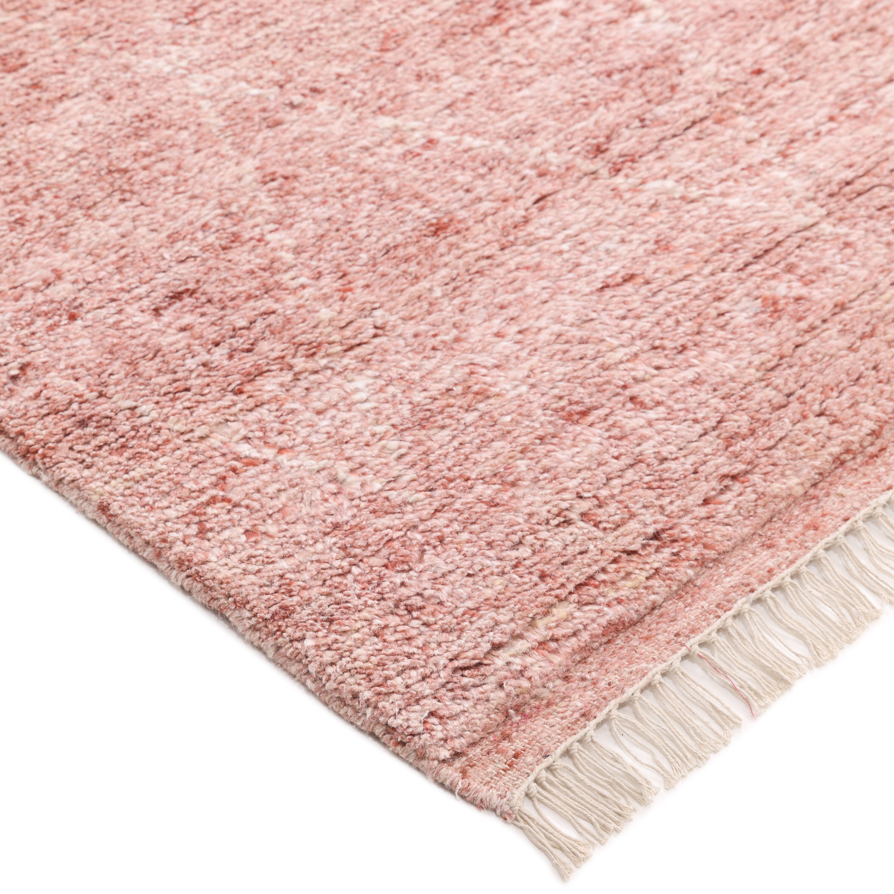 Solo Rugs Shaggy Moroccan 3-ft x 5-ft Knotted Wool Rust Rectangular ...