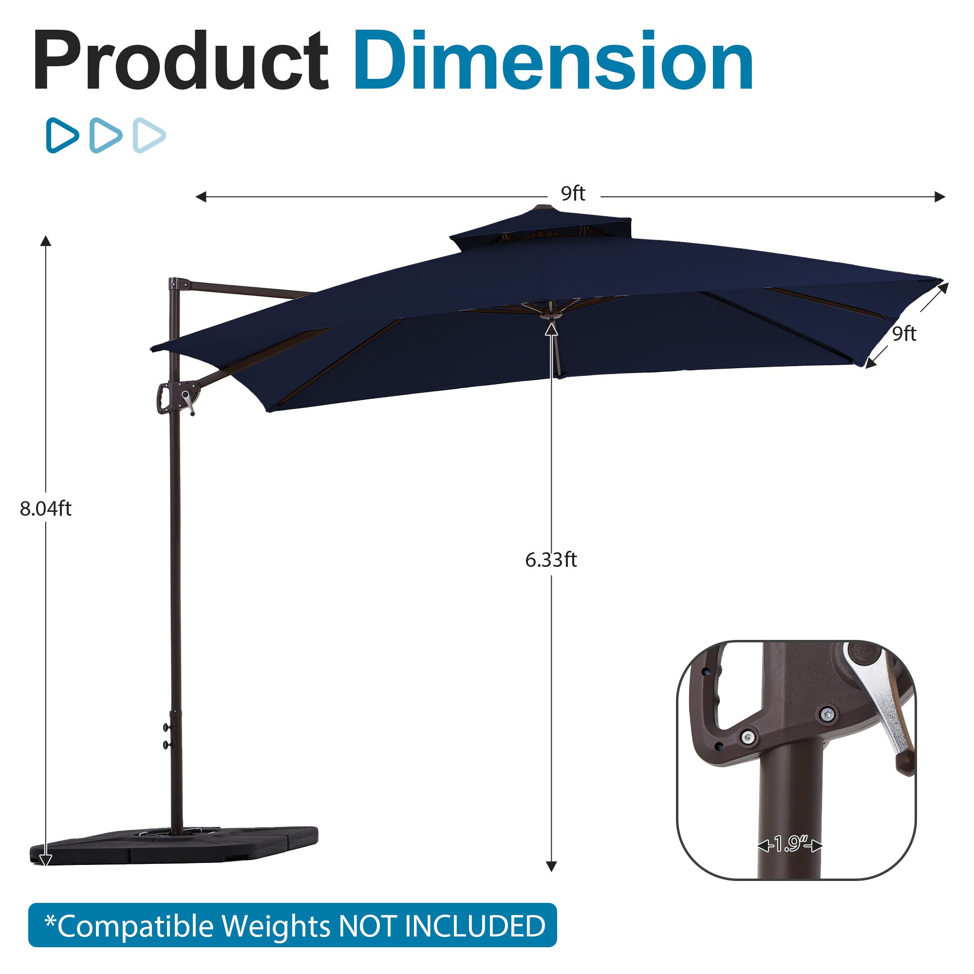 VOUA JYLM-9X9-NY Umbrellas-2 - View #4