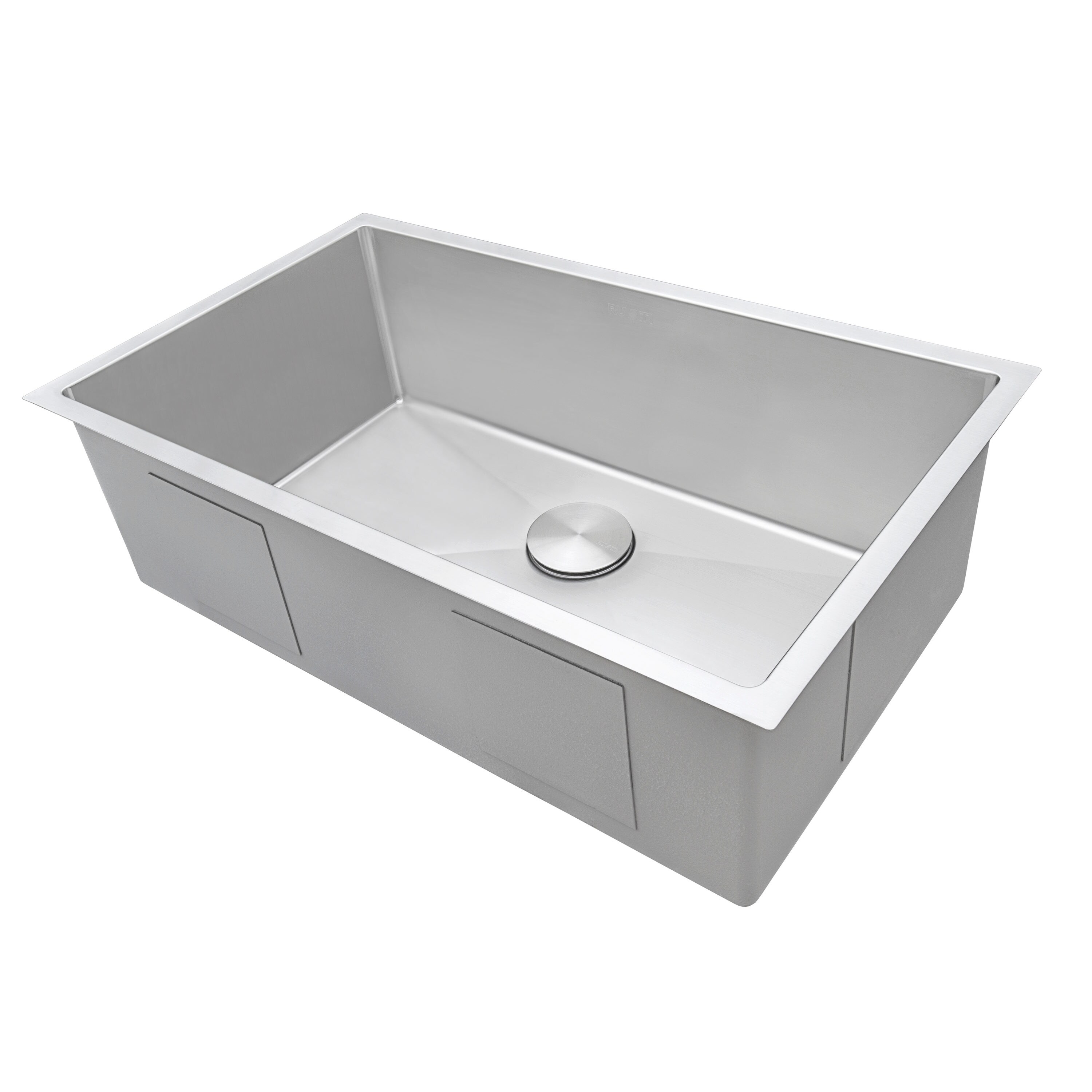 Ruvati Gravena Undermount 30-in x 18-in Stainless Steel Single Bowl ...